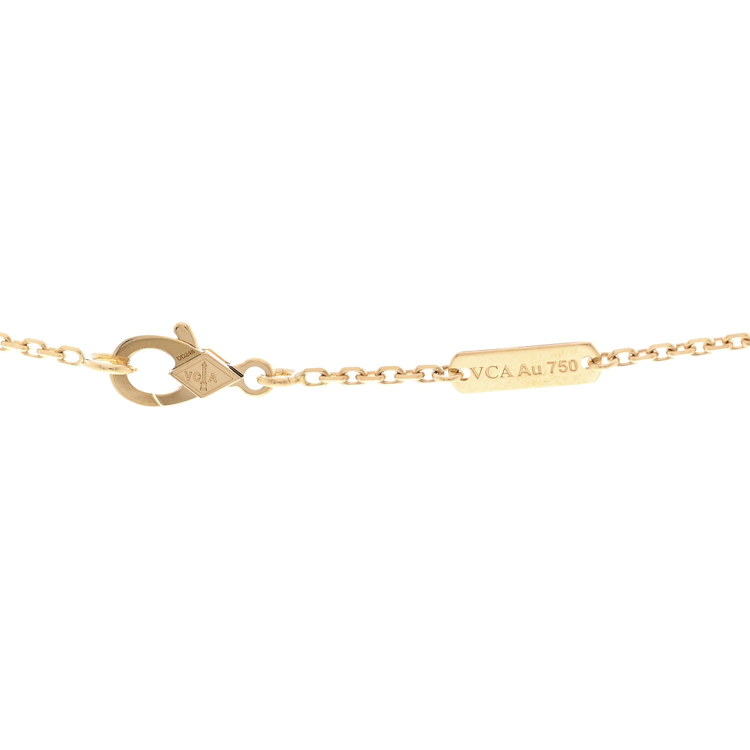 ヴァンクリーフ&アーペル ヴィンテージアルハンブラ ペンダントネックレス ギョーシェ 18K イエローゴールド VAN CLEEF & ARPELS VINTAGE ALHAMBRA PENDANT NECKLACE GUILLOCHÉ 18K YELLOW GOLD