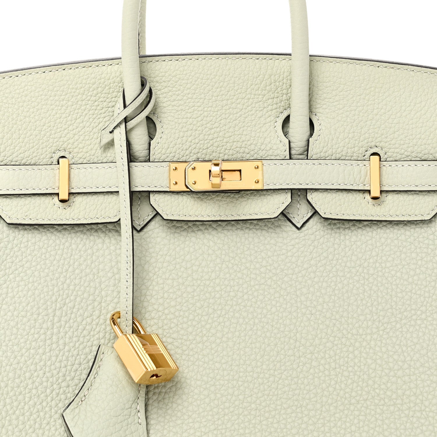 HERMES BIRKIN 25 GRIS NEVE TOGO GOLD HARDWARE