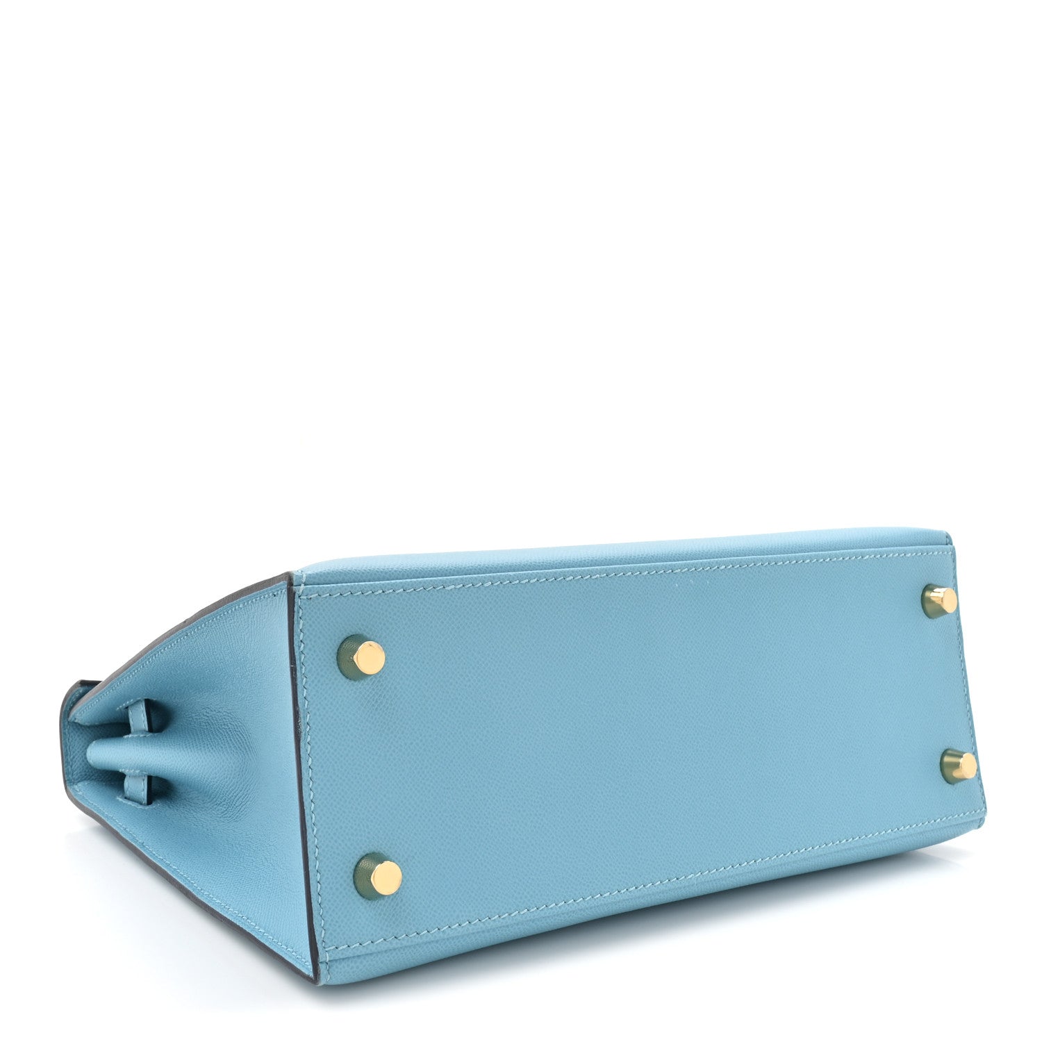 HERMES KELLY 25 SELLIER BLEU DU NORD MADAME CALFSKIN GOLD HARDWARE