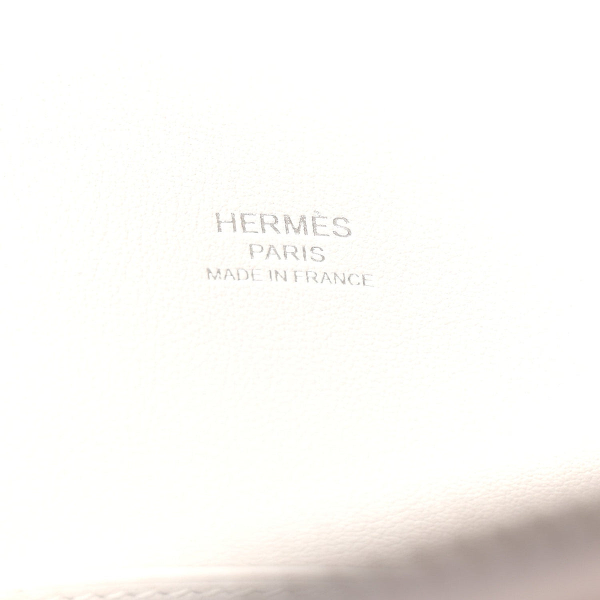 Hermès Bolide 1923 25 Craie Epsom Silver Hardware