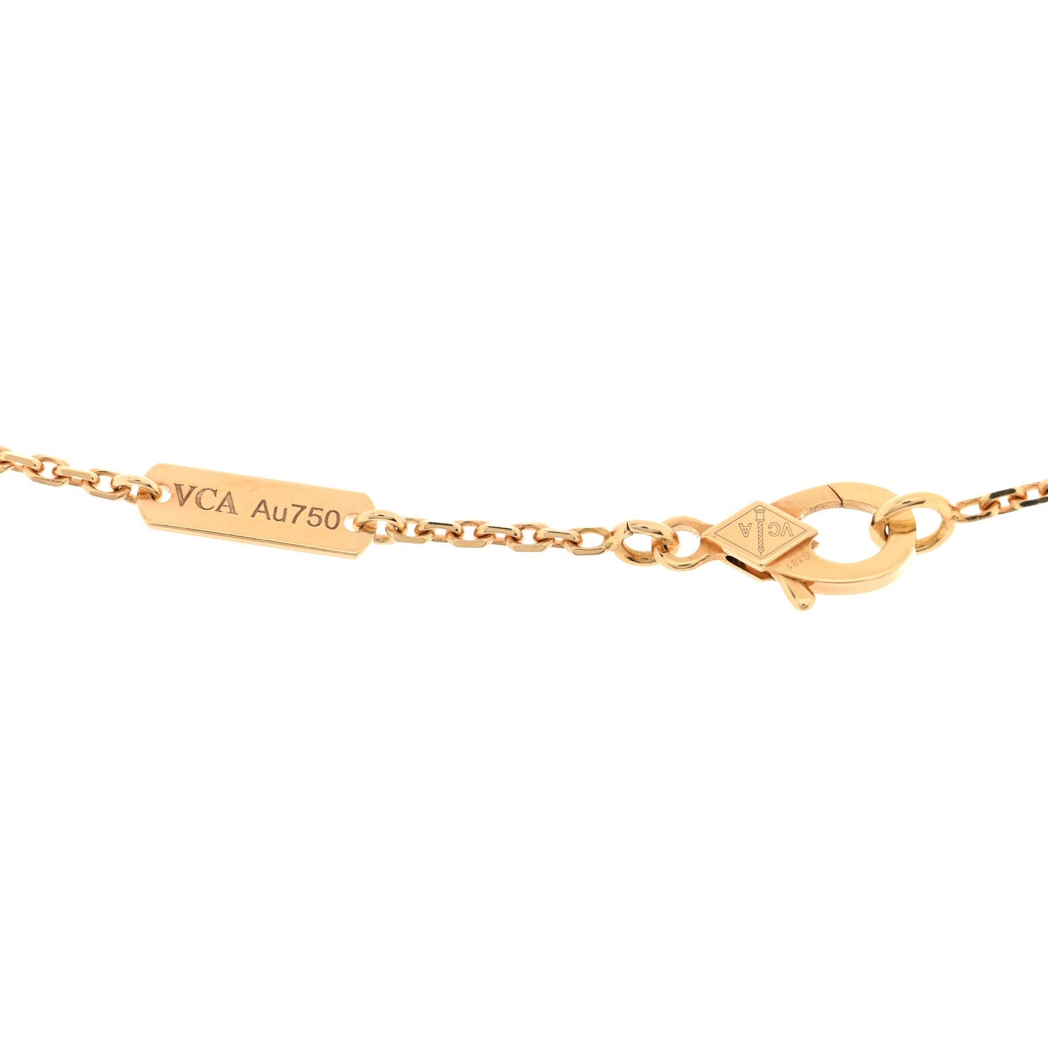 ヴァンクリーフ&アーペル ヴィンテージアルハンブラ ペンダントネックレス マザーオブパール 18K イエローゴールド VAN CLEEF & ARPELS VINTAGE ALHAMBRA PENDANT NECKLACE MOTHER OF PEARL 18K YELLOW GOLD