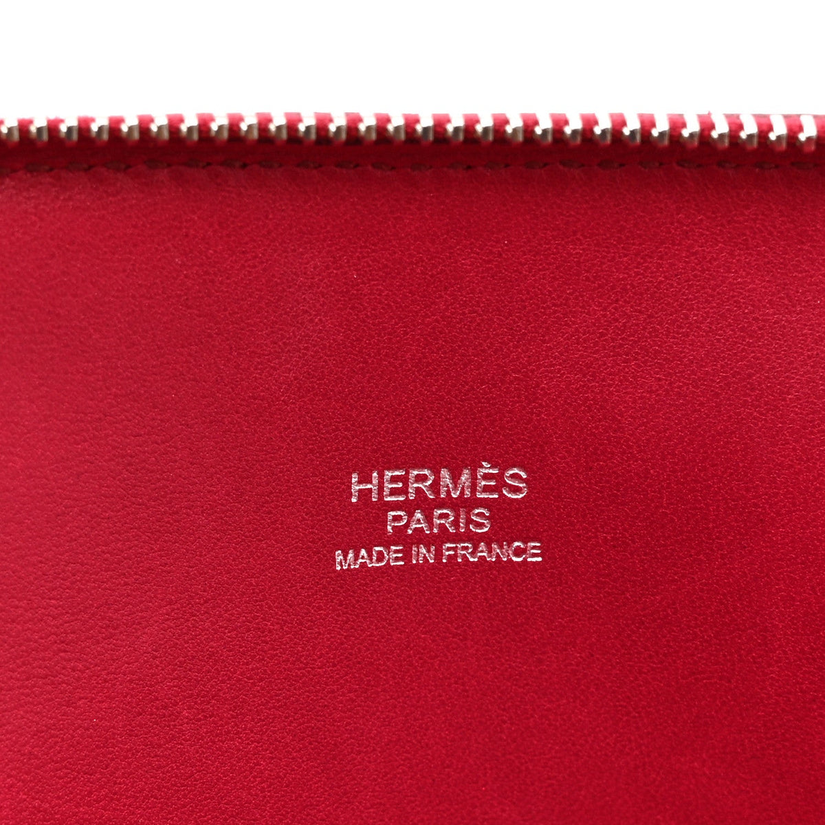 Hermès Bolide 31 Rubis Taurillon Clemence Silver Hardware