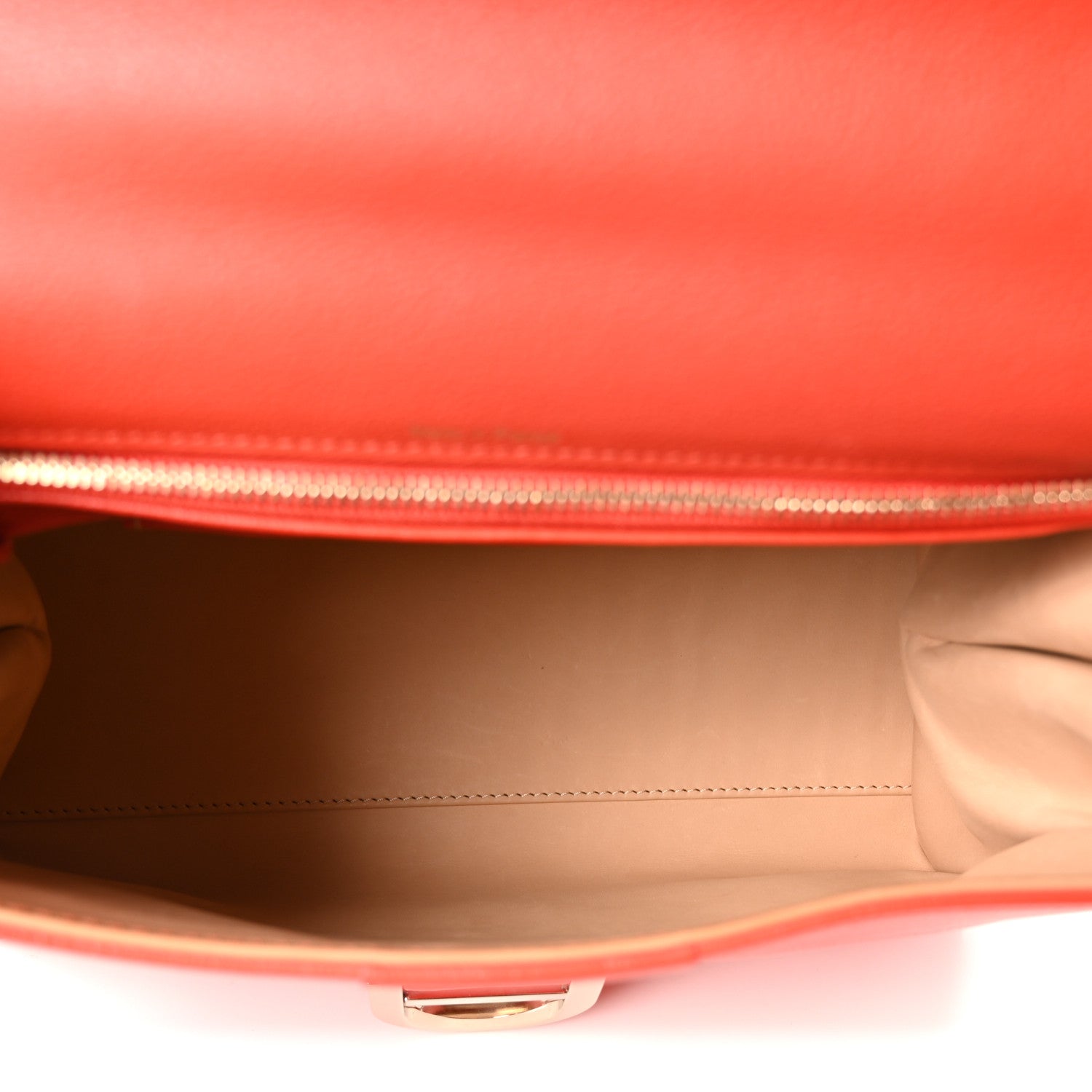 DELVAUX BRILLANT MM SHOULDER BAG SUNSET GRAINED CALFSKIN GOLD HARDWARE