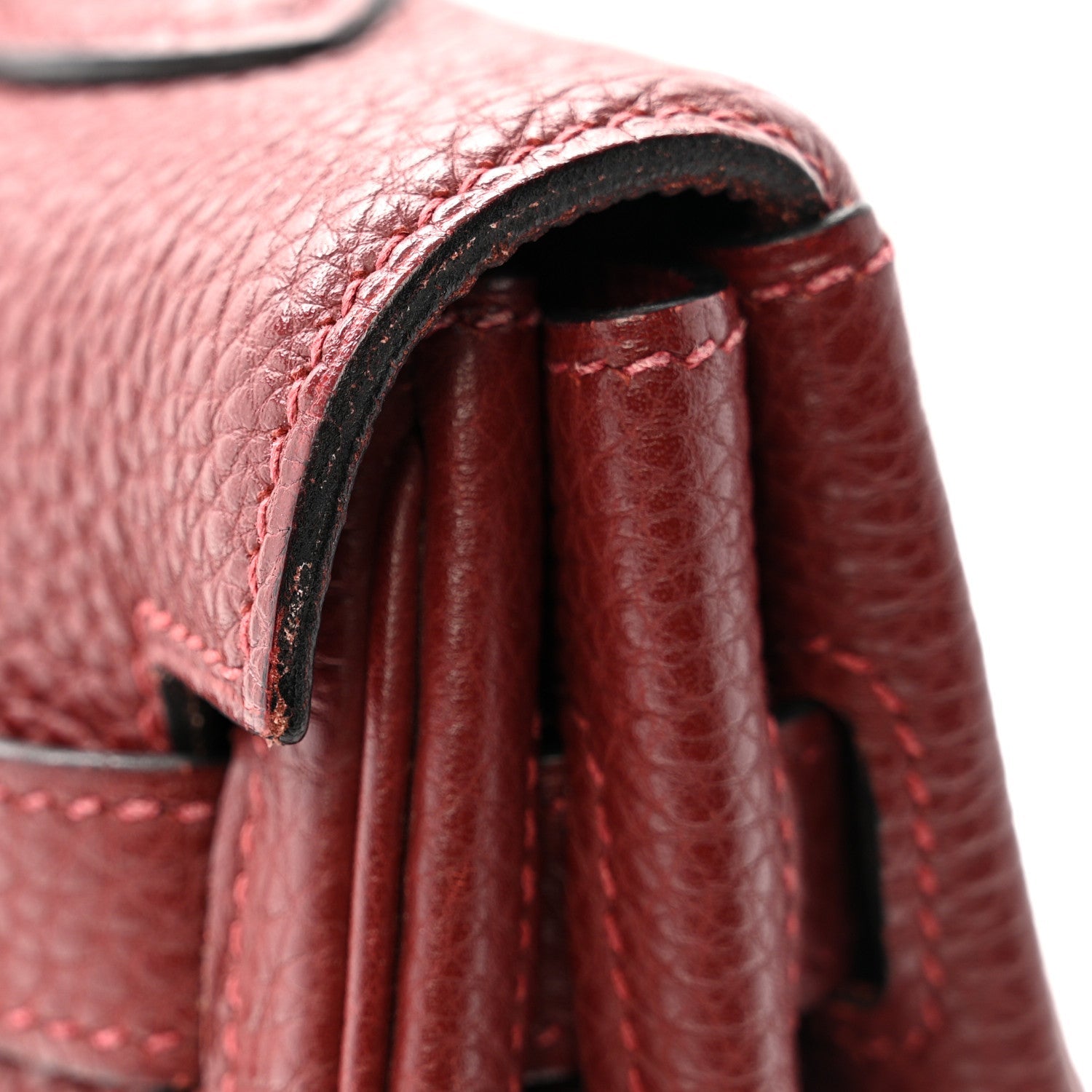 エルメス ケリー35 内縫い Rouge H トゴ シルバー金具 HERMES KELLY35 RETOURNE ROUGE H TOGO SILVER HARDWARE