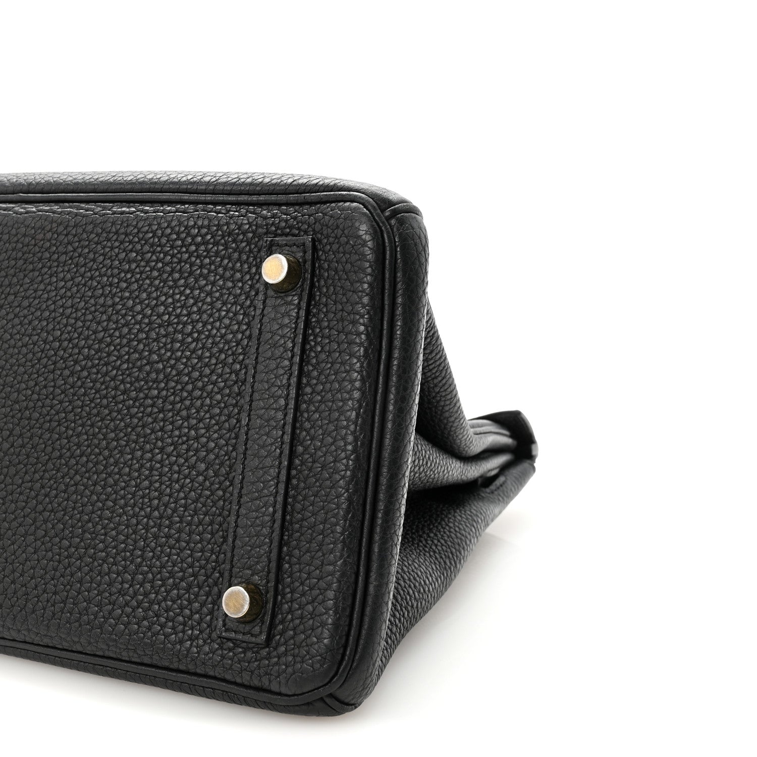 HERMES BIKRIN 30 BLACK TOGO GOLD HARDWARE