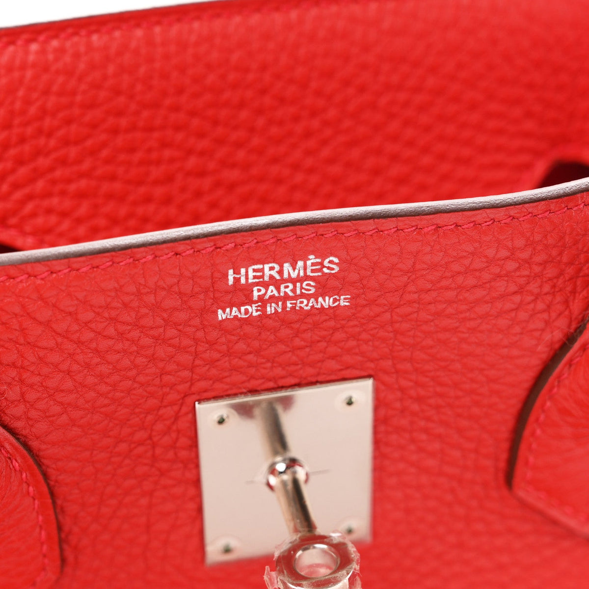 Hermès Birkin 35 Rouge Casaque Togo Silver Hardware