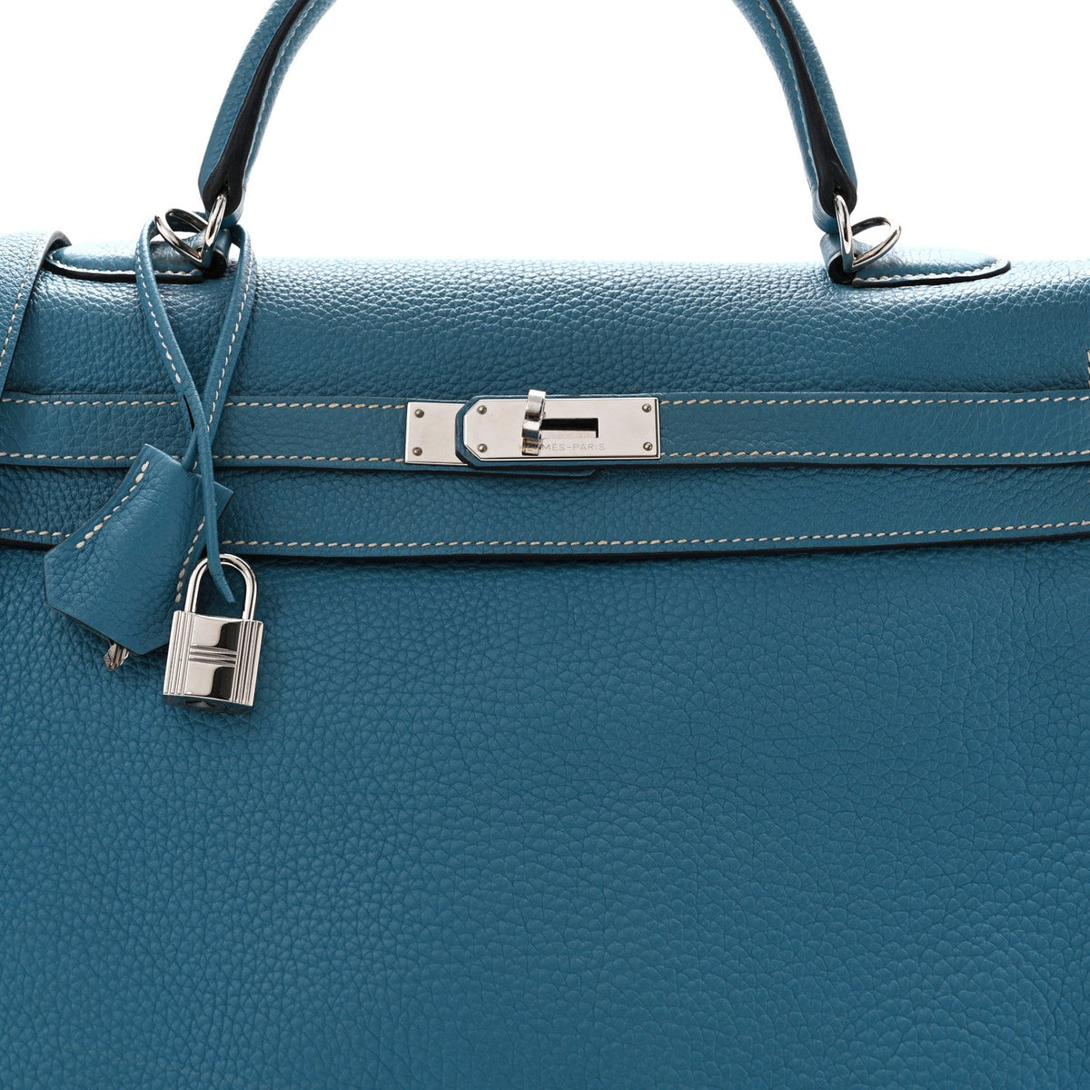 エルメス ケリー 35 内縫い Blue Jean トリヨンクレマンス シルバー金具 HERMES KELLY 35 RETOURNE BLUE JEAN TAURILLON CLEMENCE SILVER HARDWARE