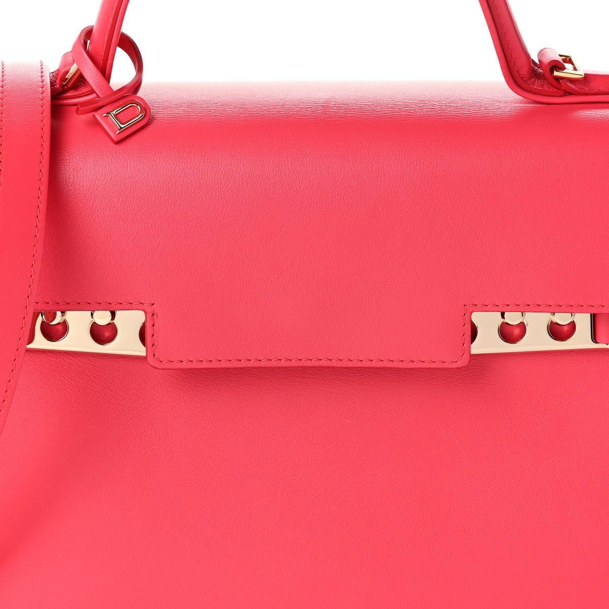デルヴォー タンペート MM ハンドバッグ Rose Candy カーフスキン ゴールド金具 DELVAUX TEMPETE MM HANDBAG ROSE CANDY CALFSKIN GOLD HARDWARE