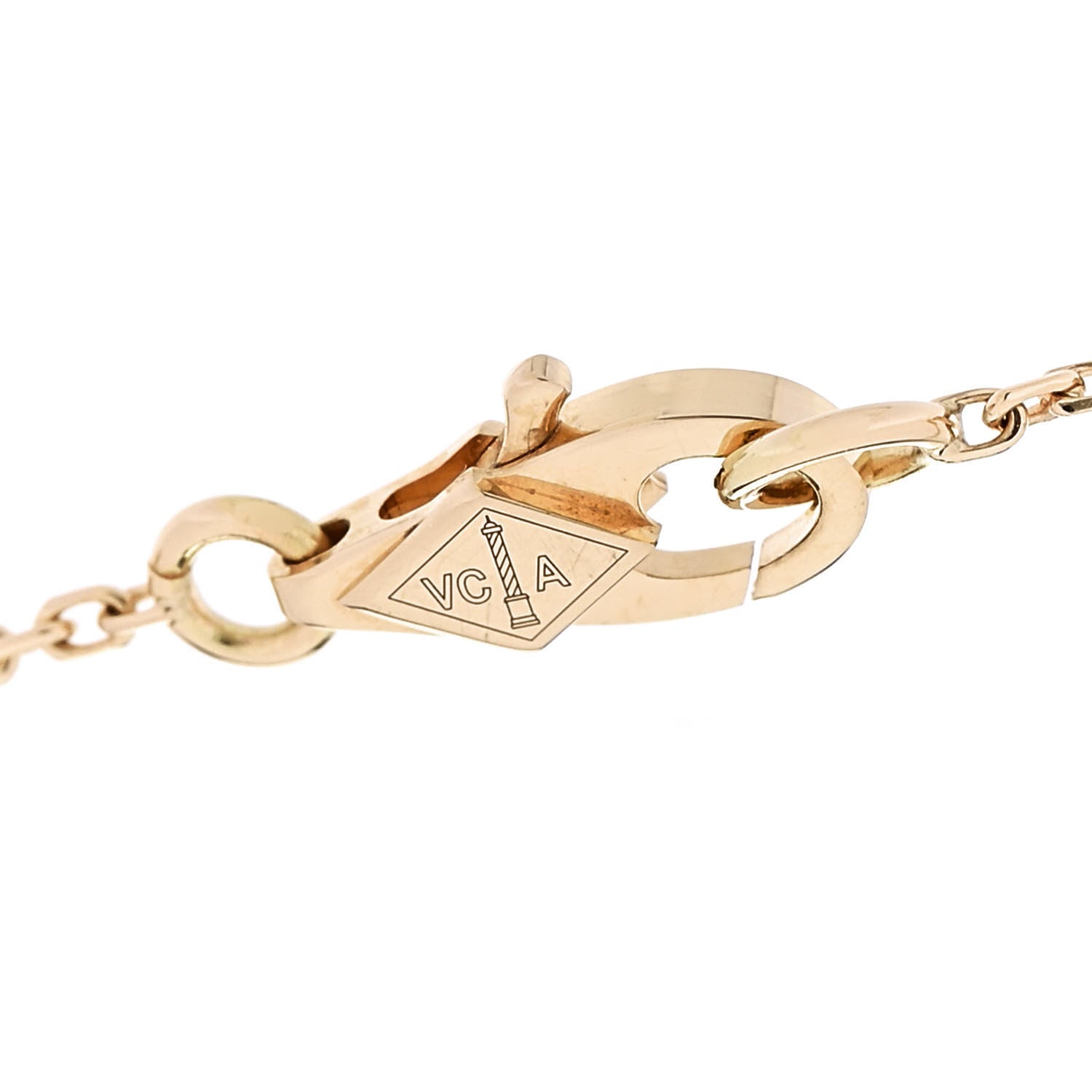 Van Cleef & Arpels Mother of Pearl Sweet Alhambra Bracelet 18K Yellow Gold