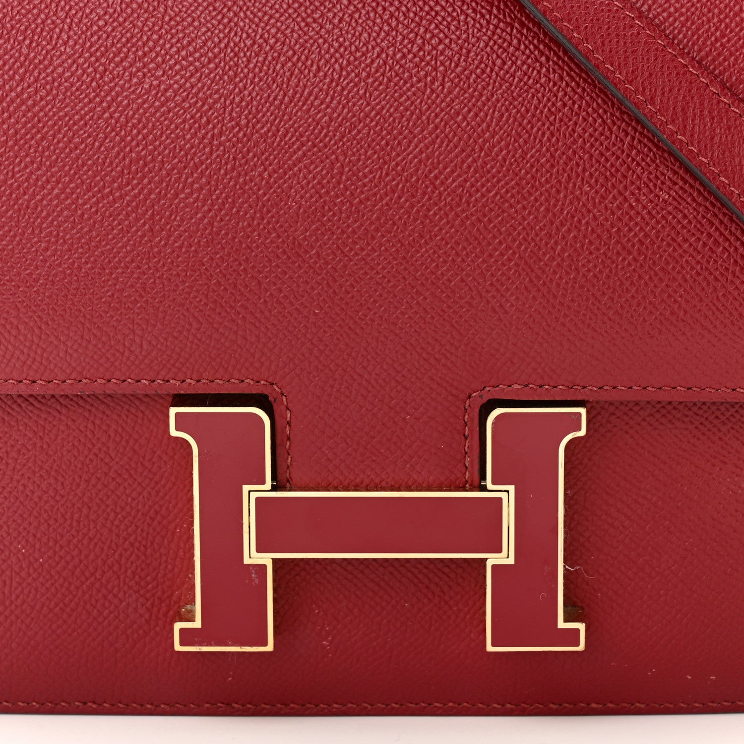 エルメス コンスタンス 24 Rouge Grenat エプソン ゴールド金具 HERMES CONSTANCE 24 ROUGE GRENAT EPSOM GOLD HARDWARE
