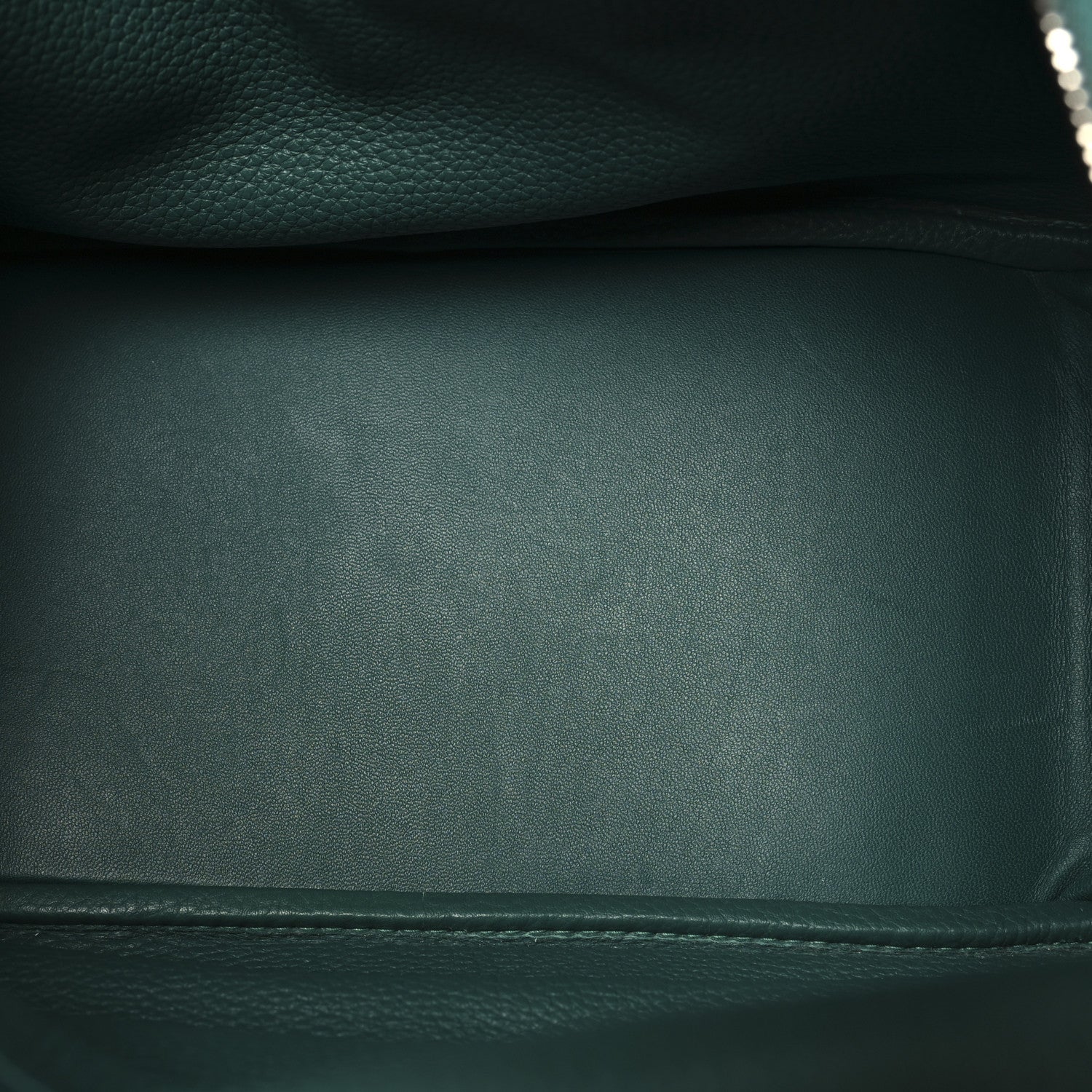 HERMES LINDY 30 MALACHITE TAURILLON CLEMENCE SILVER HARDWARE
