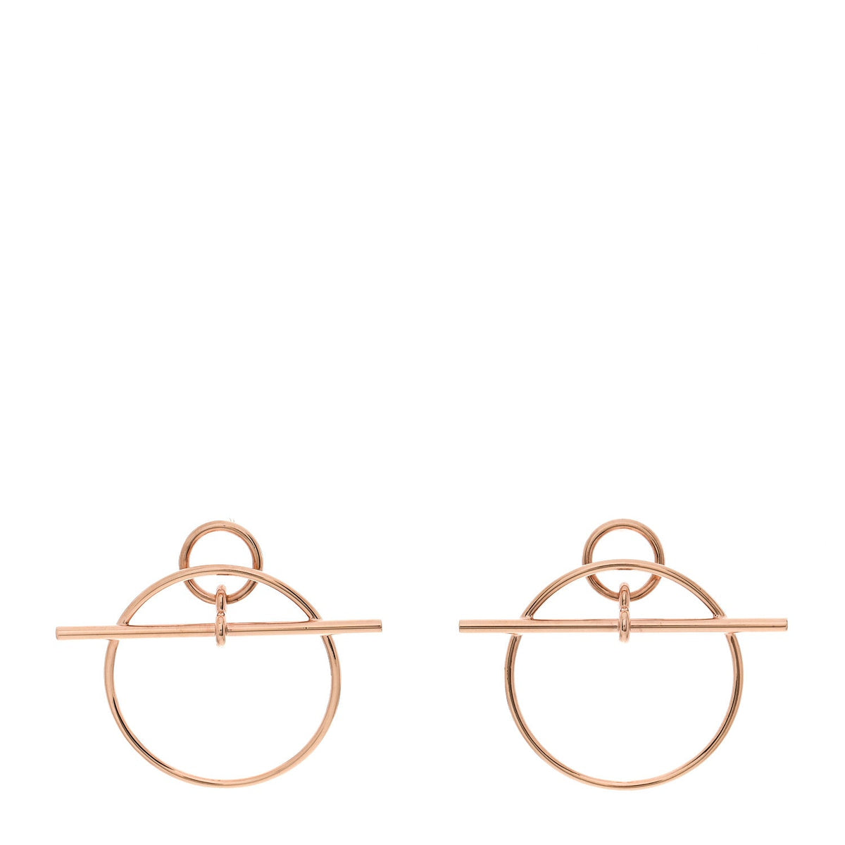エルメス ループ ピアス 18K ローズゴールド HERMES LOOP EARRINGS 18K ROSE GOLD