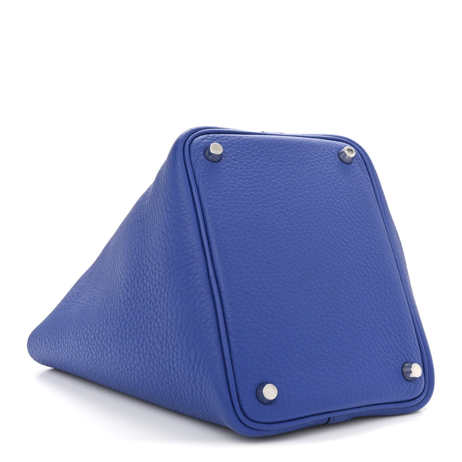 HERMES PICOTIN LOCK PM 18 BLEU ROYAL TAURILLON CLEMENCE SILVER HARDWARE