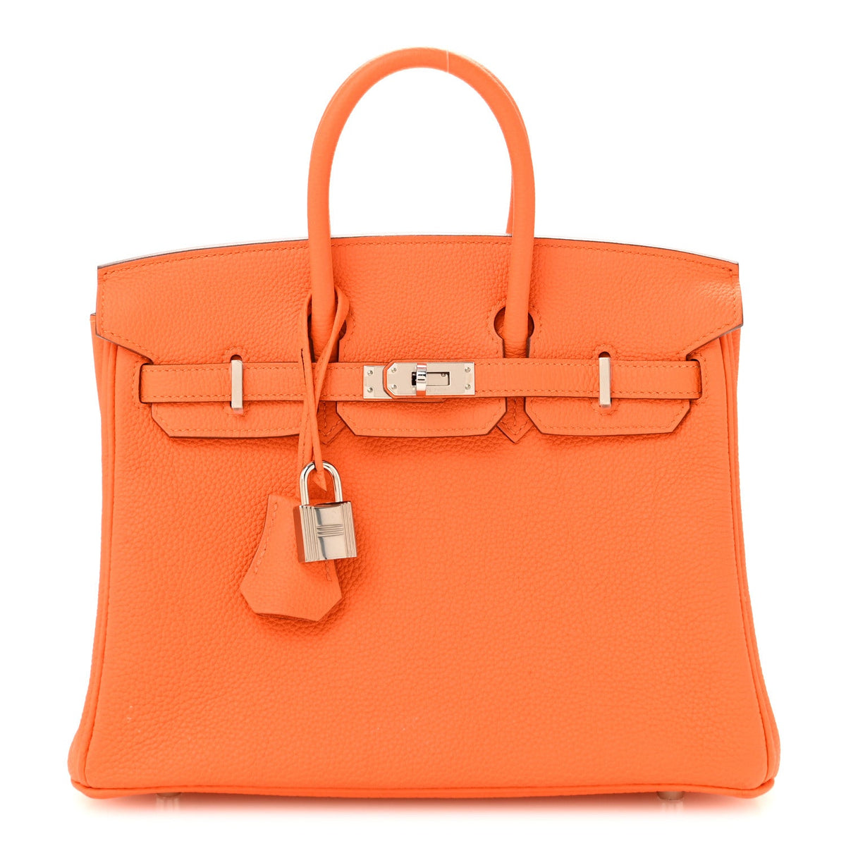 エルメス バーキン 25 Orange Minium トゴ シルバー金具 HERMES BIRKIN 25 ORANGE MINIUM TOGO SILVER HARDWARE