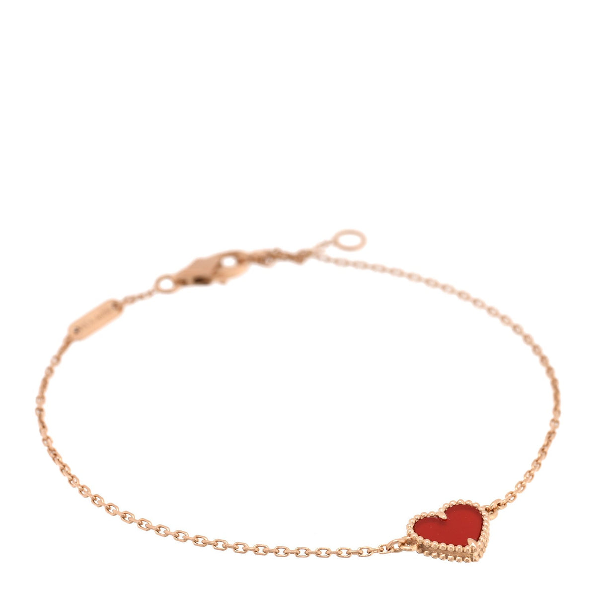 ヴァンクリーフ&アーペル スウィートアルハンブラ ブレスレット カーネリアン 18K ローズゴールド VAN CLEEF & ARPELS SWEET ALHAMBRA BRACELET CARNELIAN 18K ROSE GOLD
