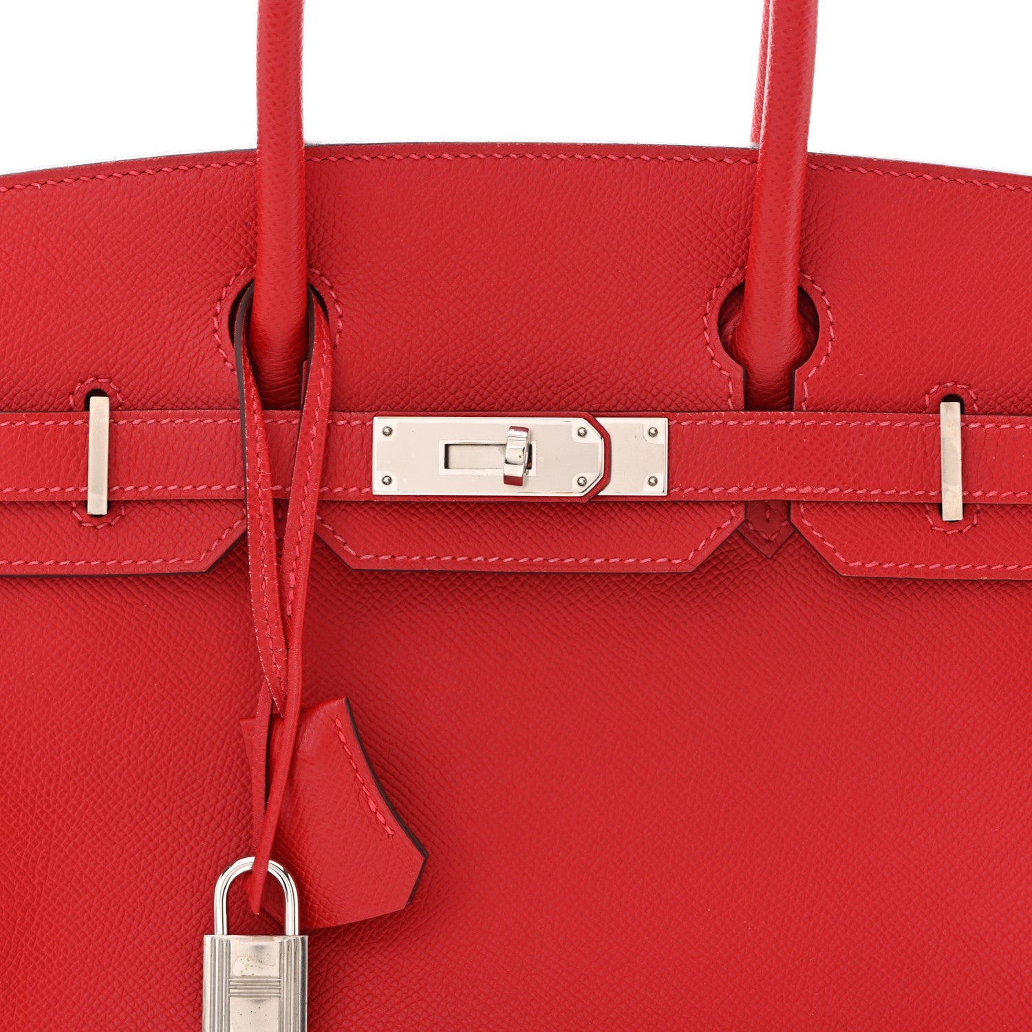 エルメス バーキン 30 Rouge Casaque エプソン シルバー金具 HERMES BIRKIN 30 ROUGE CASAQUE EPSOM SILVER HARDWARE