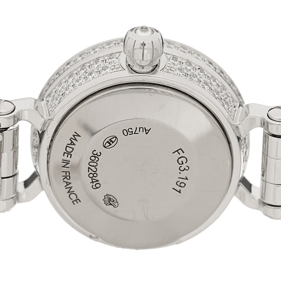 Hermès 18K White Gold Diamond-Paved 16mm Faubourg Quartz Watch
