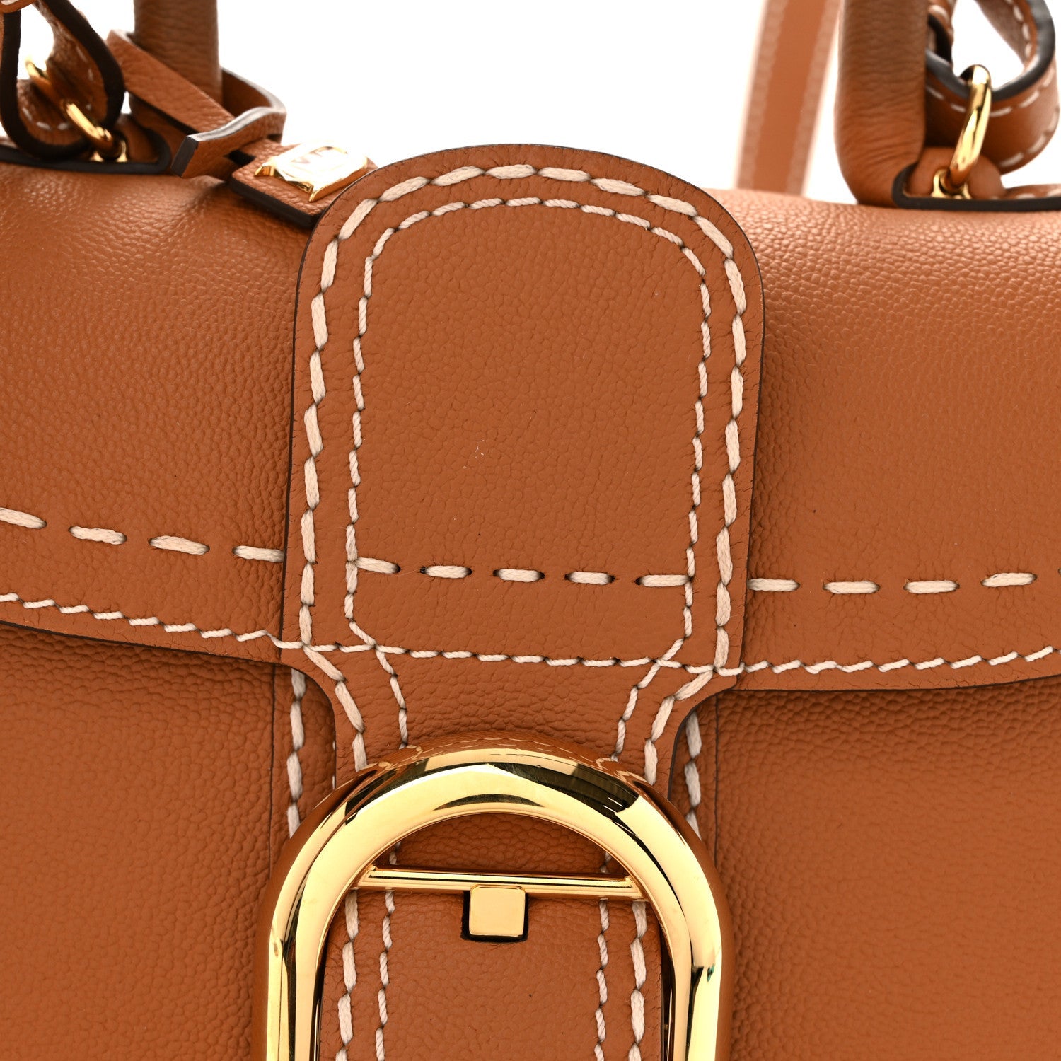 デルヴォー サーピケ ミニ サッチェル Vegetal Ivory グレインドロデオカーフスキン ゴールド金具 DELVAUX BRILLANT MINI SURPIQUE SATCHEL VEGETAL IVORY GRAINED RODEO CALFSKIN GOLD HARDWARE