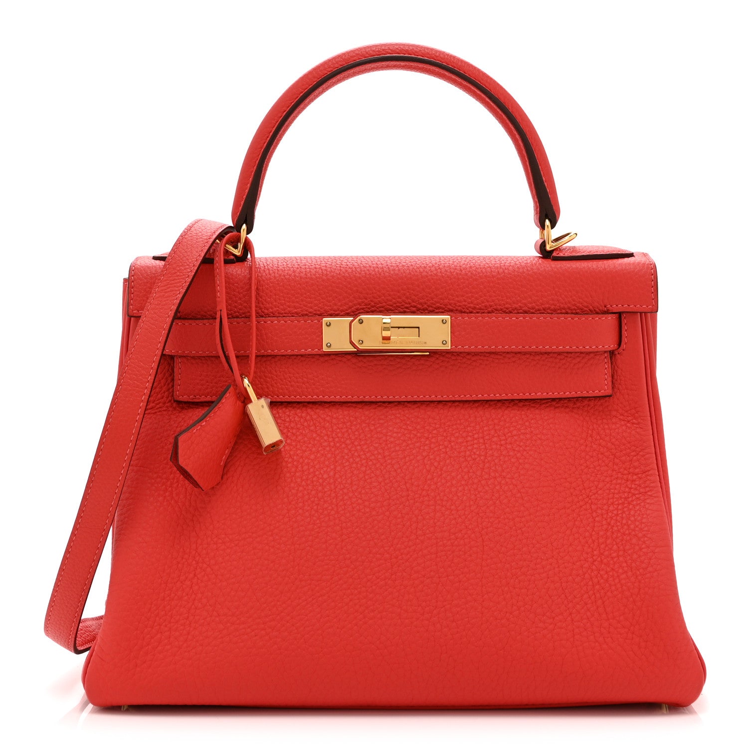 エルメス ケリー 28 内縫い Rouge Pivoine トゴ シルバー金具 HERMES KELLY 28 RETOURNE ROUGE PIVOINE TOGO SILVER HARDWARE