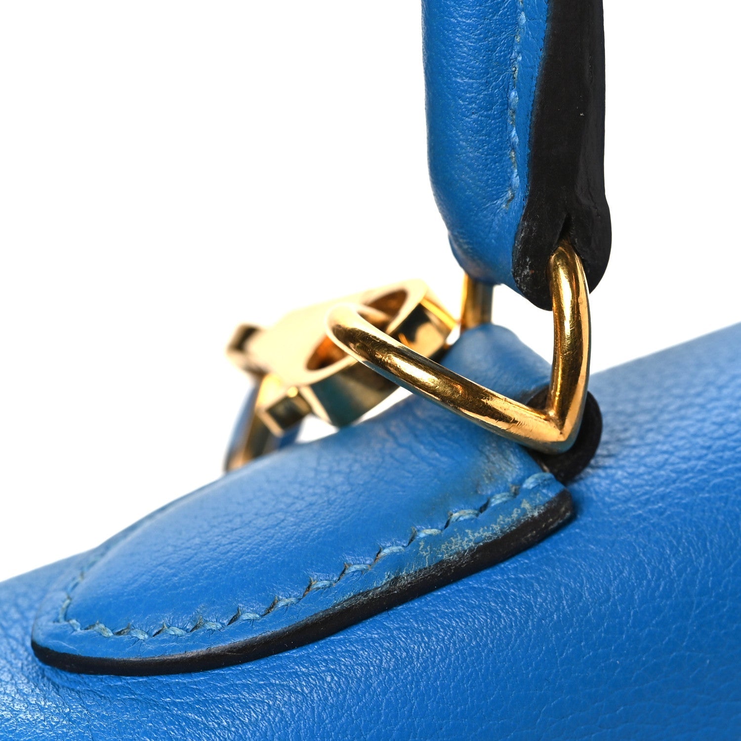エルメス ケリー32 内縫い Bleu Zanzibar エバーカラー ゴールド金具 HERMES KELLY32 RETOURNE BLEU ZANZIBAR EVERCOLOR GOLD HARDWARE