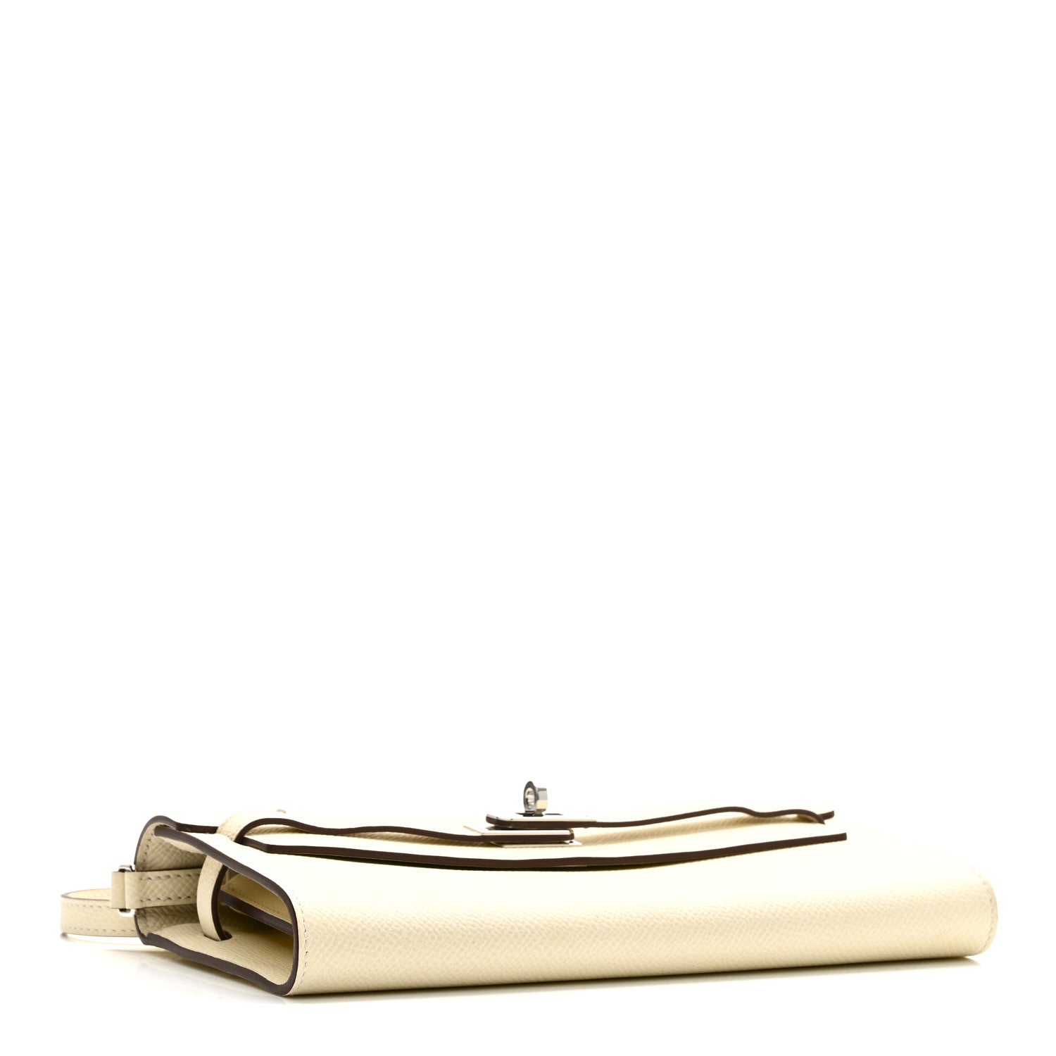 HERMES KELLY TO GO WALLET NATA EPSOM SILVER HARDWARE