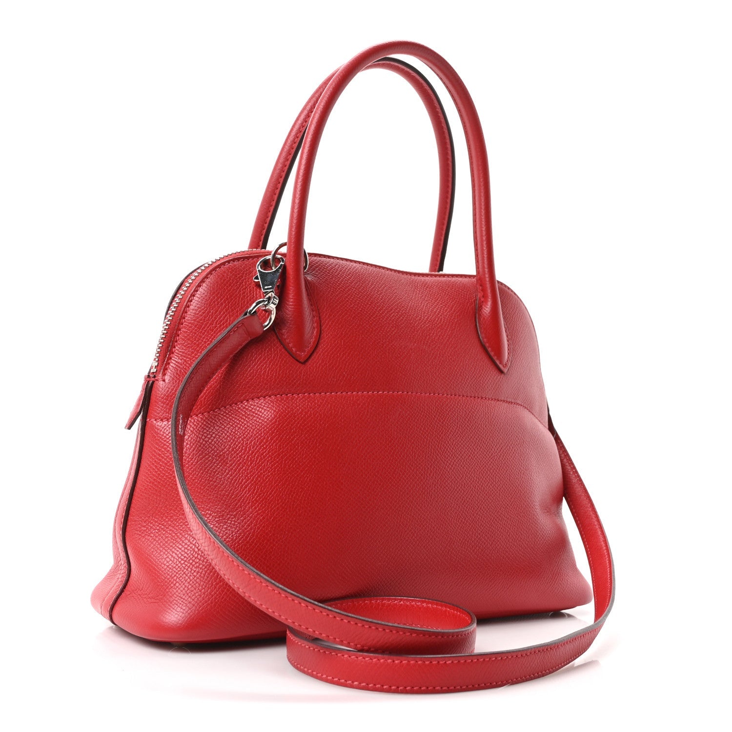 エルメス ボリード 27 Rouge Casaque エプソン シルバー金具 HERMES BOLIDE 27 ROUGE CASAQUE EPSOM SILVER HARDWARE
