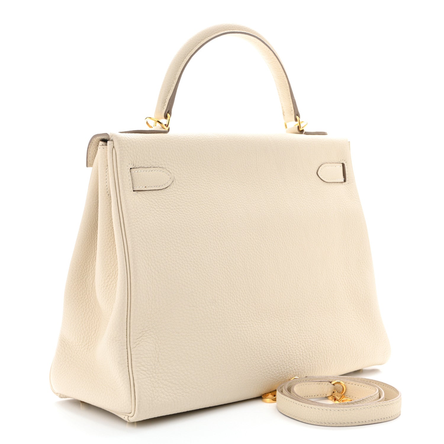 HERMES KELLY 32 RETOURNE CRAIE TOGO GOLD HARDWARE