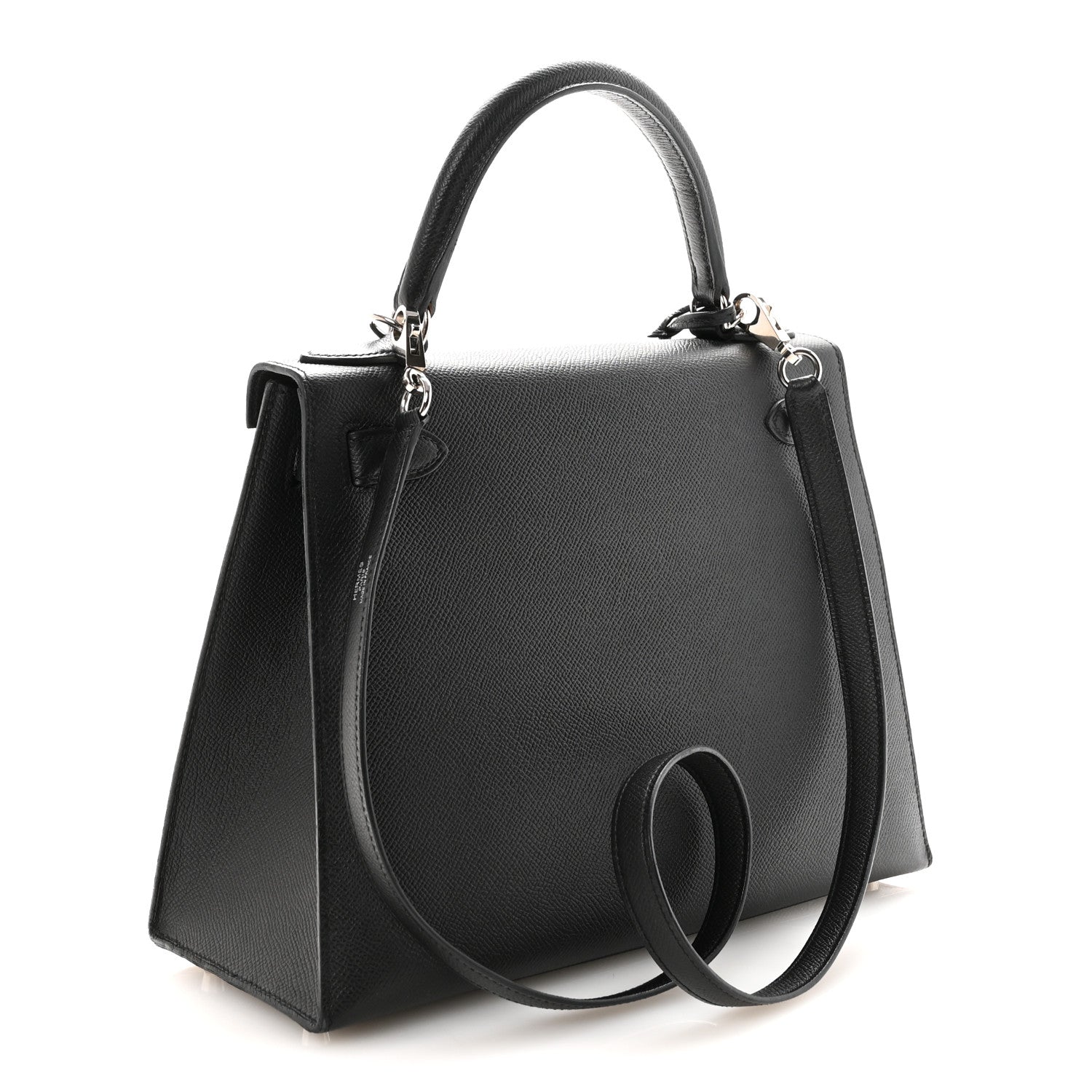 エルメス ケリー 28 外縫い Black エプソン シルバー金具 HERMES KELLY 28 SELLIER BLACK EPSOM SILVER HARDWARE