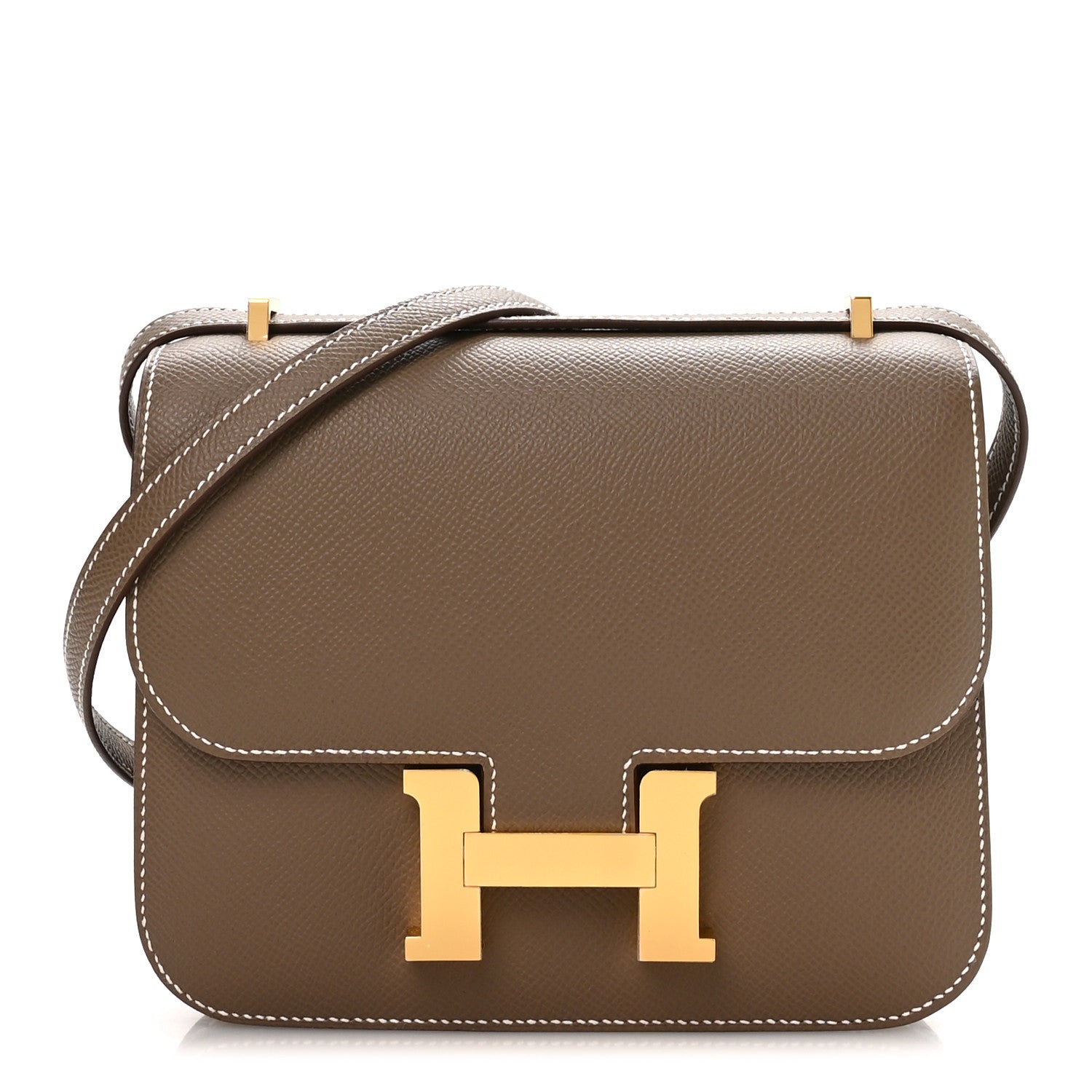 エルメス ミニコンスタンス 18 Etoupe エプソン ゴールド金具 HERMES MINI CONSTANCE 18 ETOUPE EPSOM GOLD HARDWARE