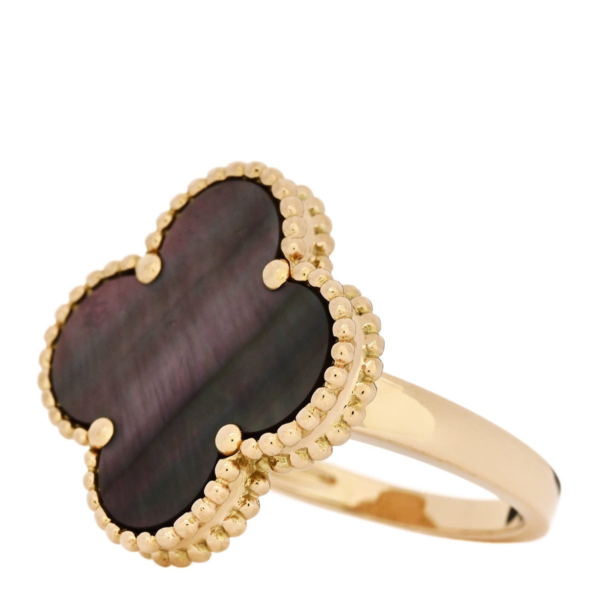 Van Cleef & Arpels Magic Alhambra Ring Mother of Pearl 18K Yellow Gold