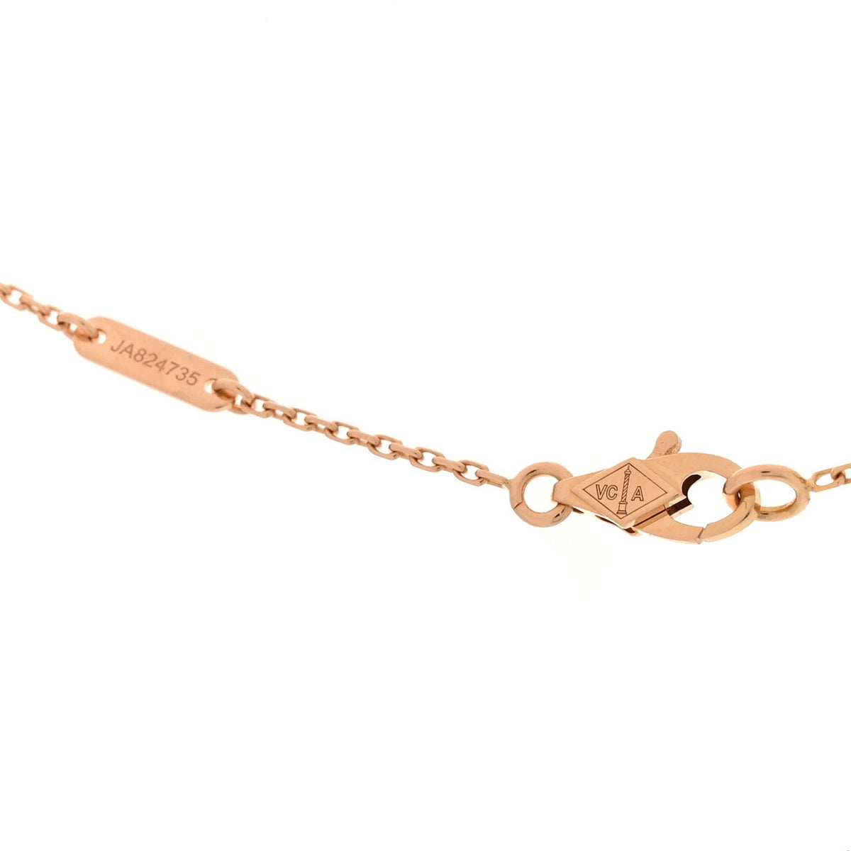 Van Cleef & Arpels Sweet Alhambra Pendant Necklace 18K Rose Gold