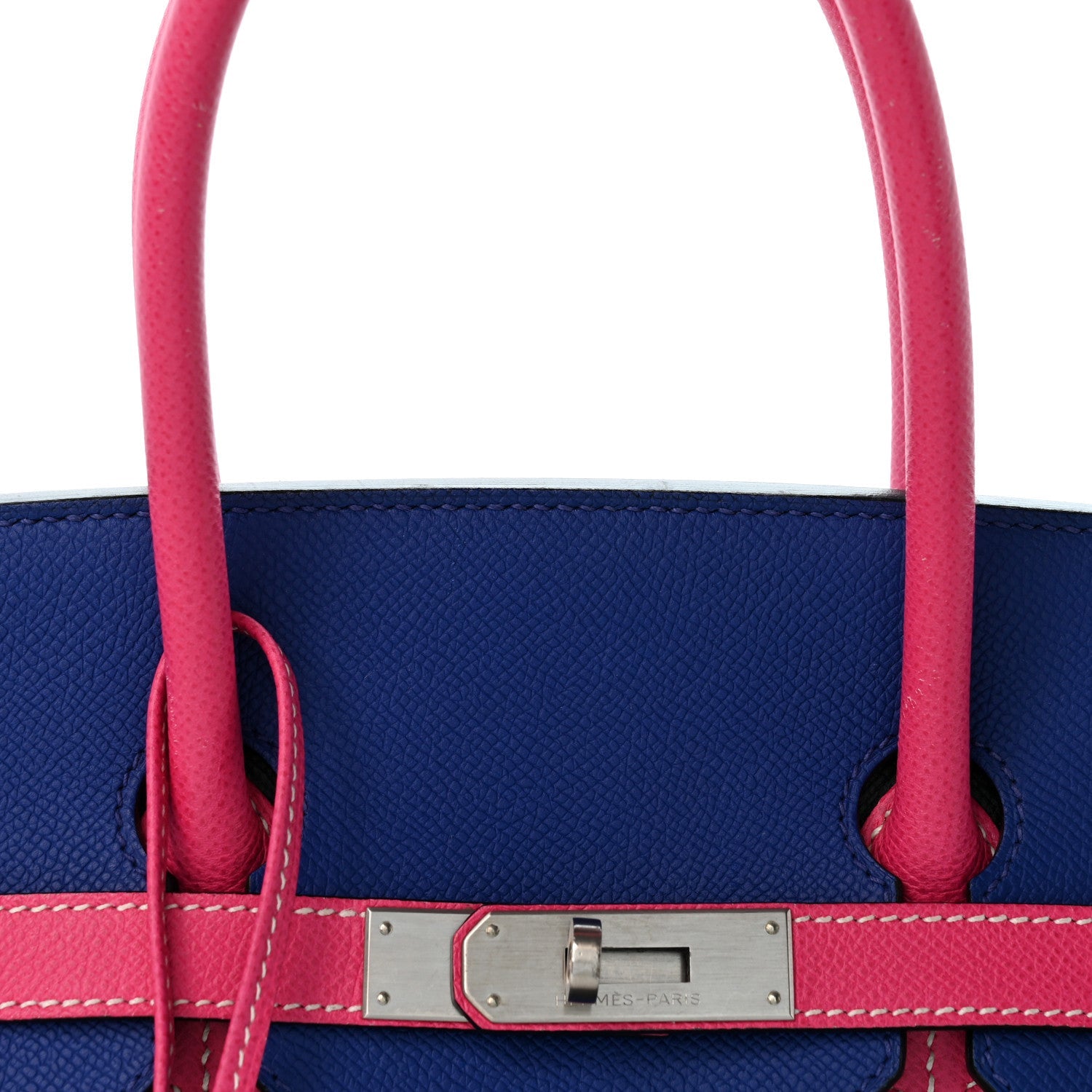 エルメス バーキン 35 HSS パーソナルオーダー Black Bleu Electrique Rose Tyrien エプソン マットシルバー金具 HERMES BIRKIN 35 HSS PERSONAL ORDER BLACK BLEU ELECTRIQUE ROSE TYRIEN EPSOM MATTE SILVER HARDWARE