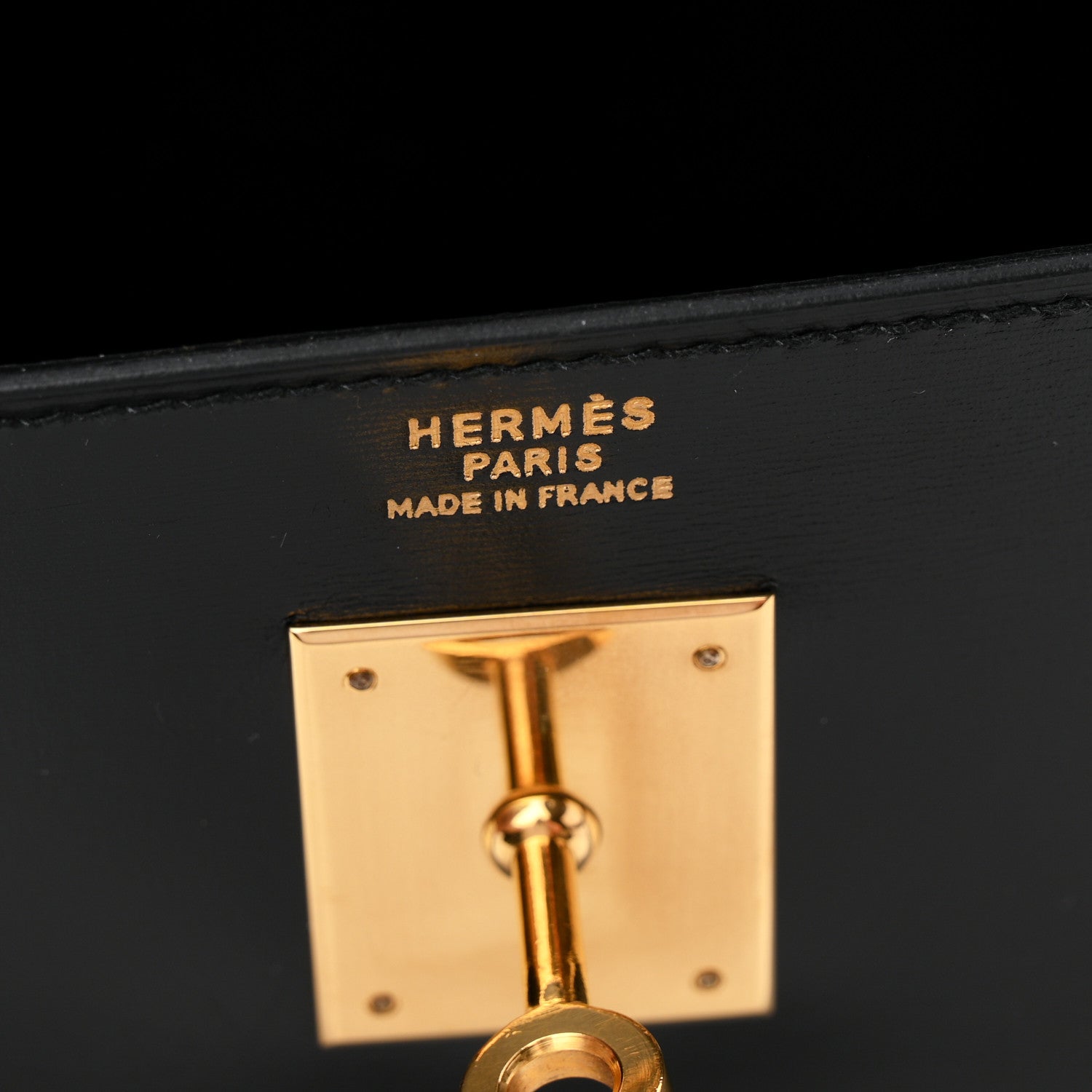 エルメス ケリー32 内縫い Black ボックス ゴールド金具 HERMES KELLY32 RETOURNE BLACK BOX GOLD HARDWARE