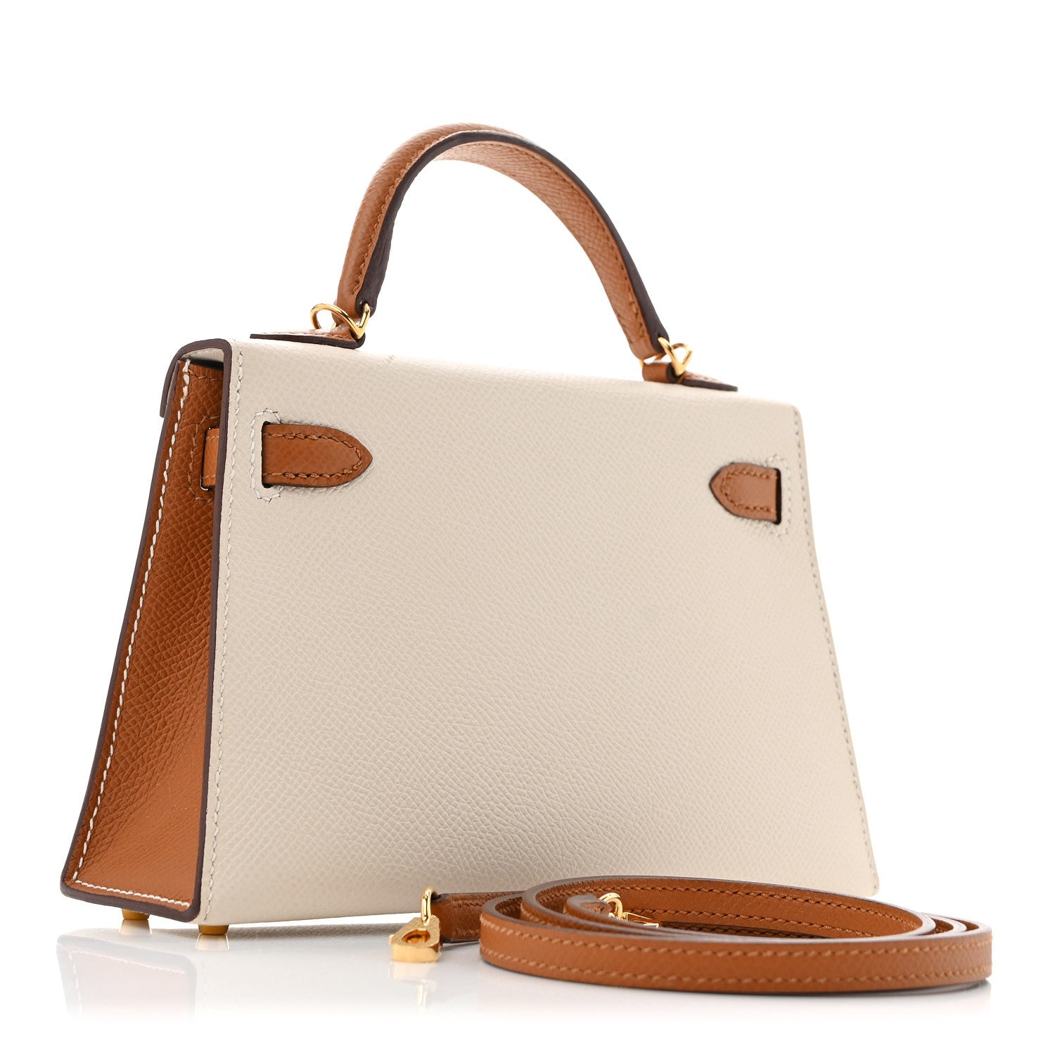 エルメス ミニケリー 20 HSS パーソナルオーダー 外縫い Craie Gold エプソン ゴールド金具 HERMES MINI KELLY 20 HSS PERSONAL ORDER SELLIER CRAIE GOLD EPSOM GOLD HARDWARE