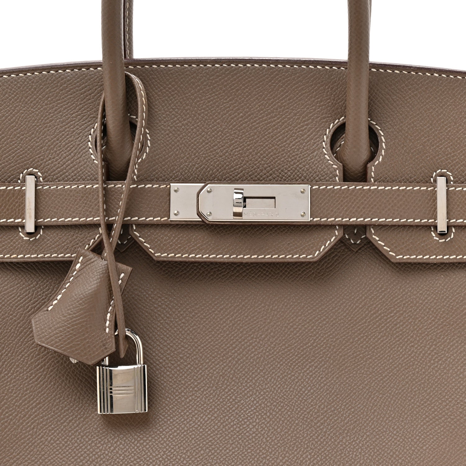 エルメス バーキン 30 Etoupe エプソン シルバー金具 HERMES BIRKIN 30 ETOUPE EPSOM SILVER HARDWARE