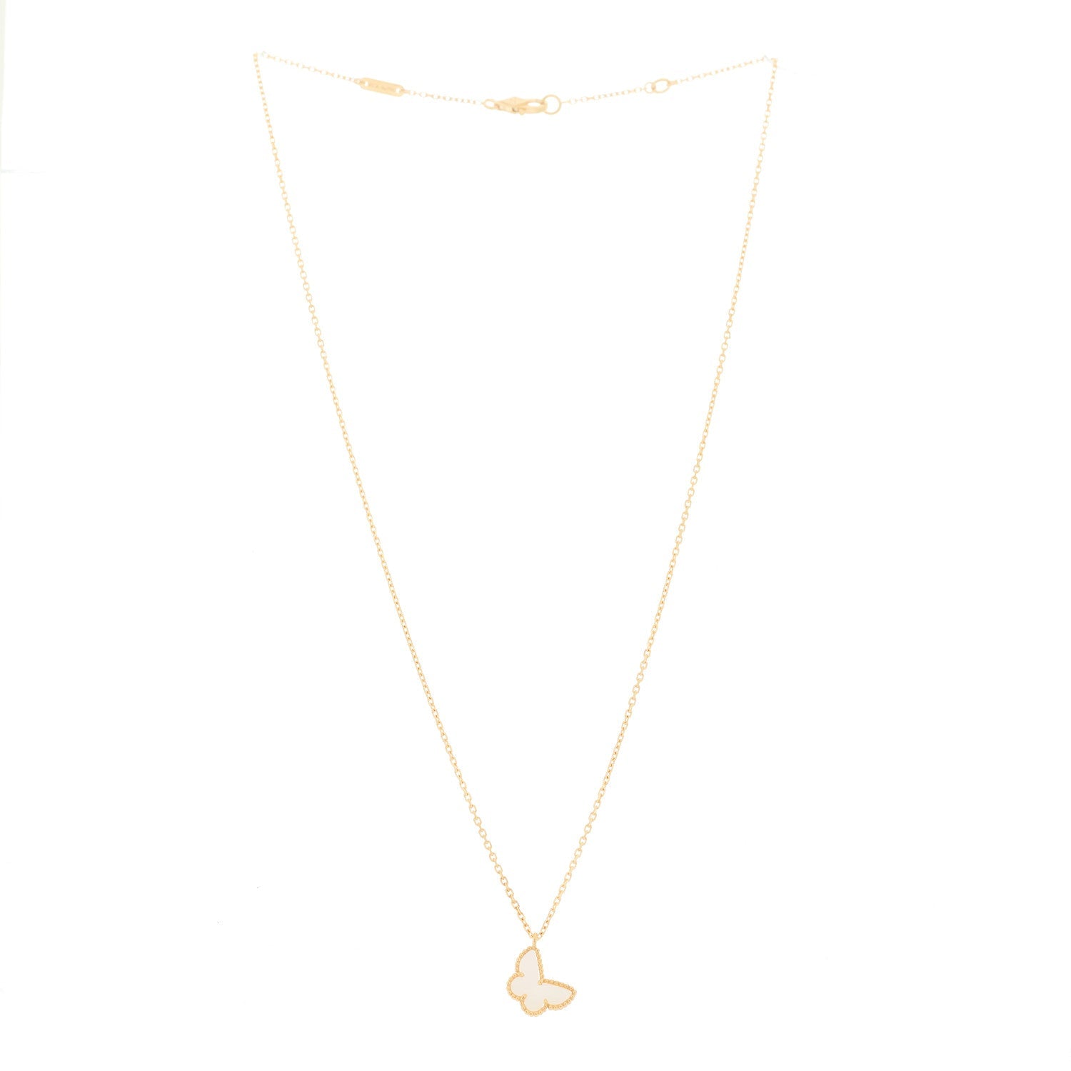 ヴァンクリーフ&アーペル スウィートアルハンブラ ペンダントネックレス マザーオブパール 18K イエローゴールド VAN CLEEF & ARPELS SWEET ALHAMBRA PENDANT NECKLACE MOTHER OF PEARL 18K YELLOW GOLD
