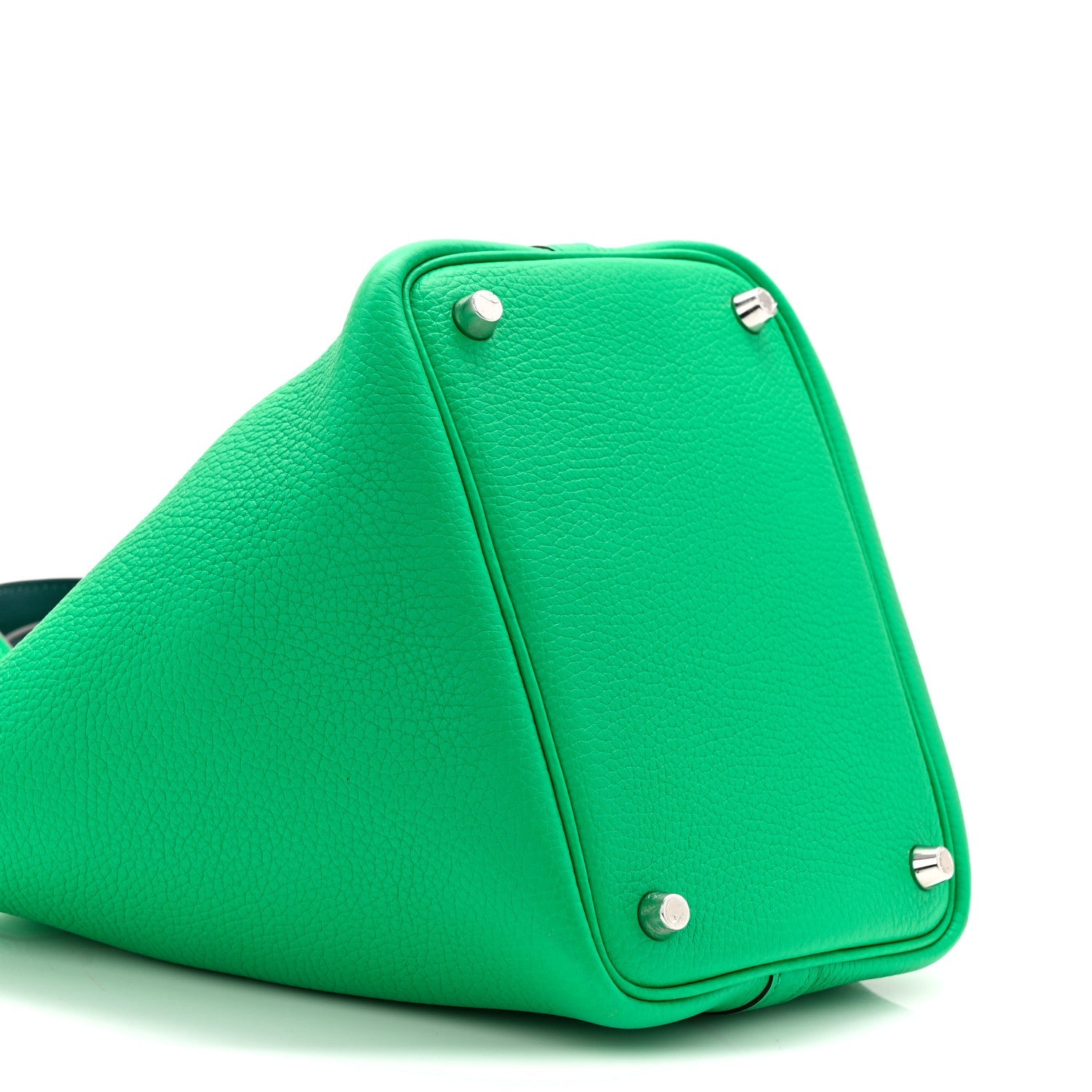 HERMES PICOTIN LOCK PM 18 MENTHE VERT BOSPHORE TAURILLON CLEMENCE / SWIFT SILVER HARDWARE