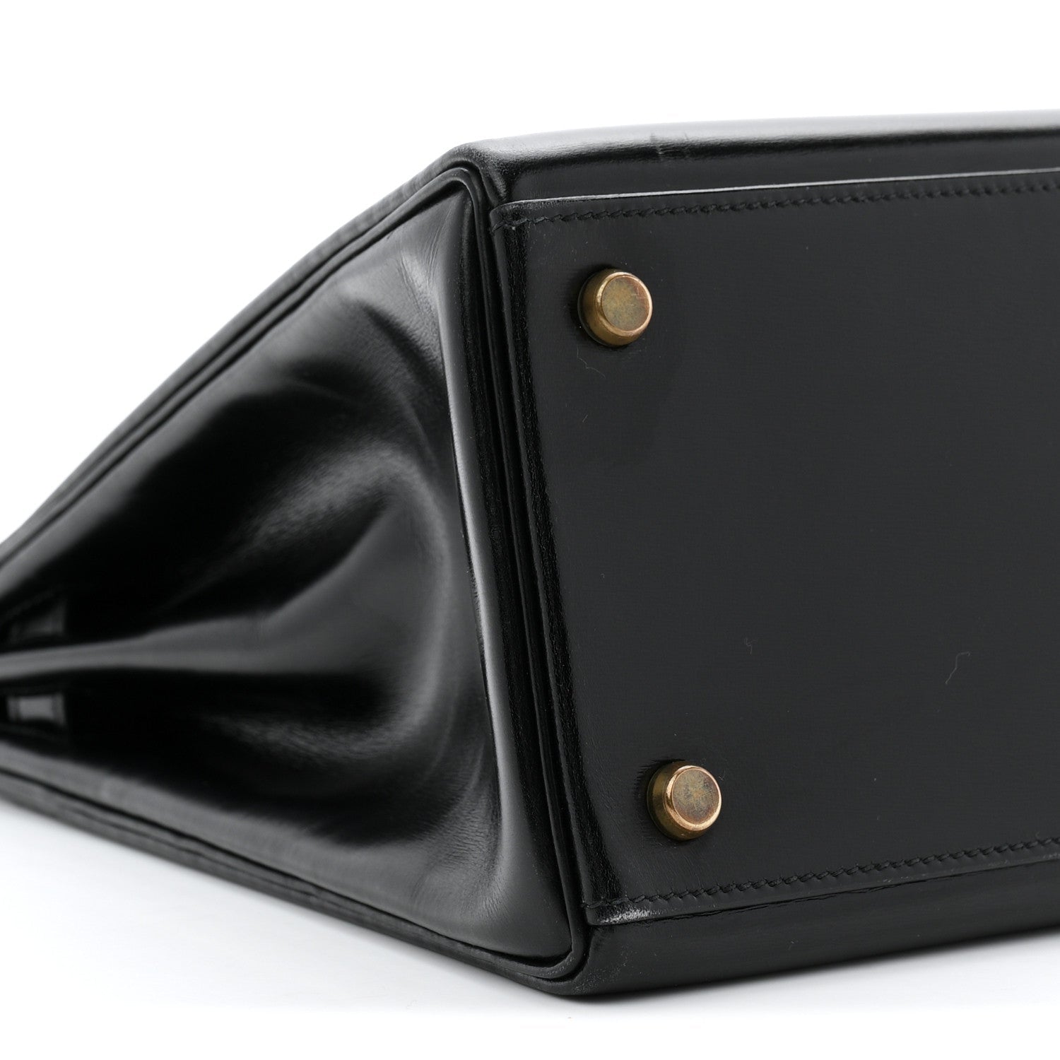 エルメス ケリー32 内縫い Black ボックス ゴールド金具 HERMES KELLY32 RETOURNE BLACK BOX GOLD HARDWARE