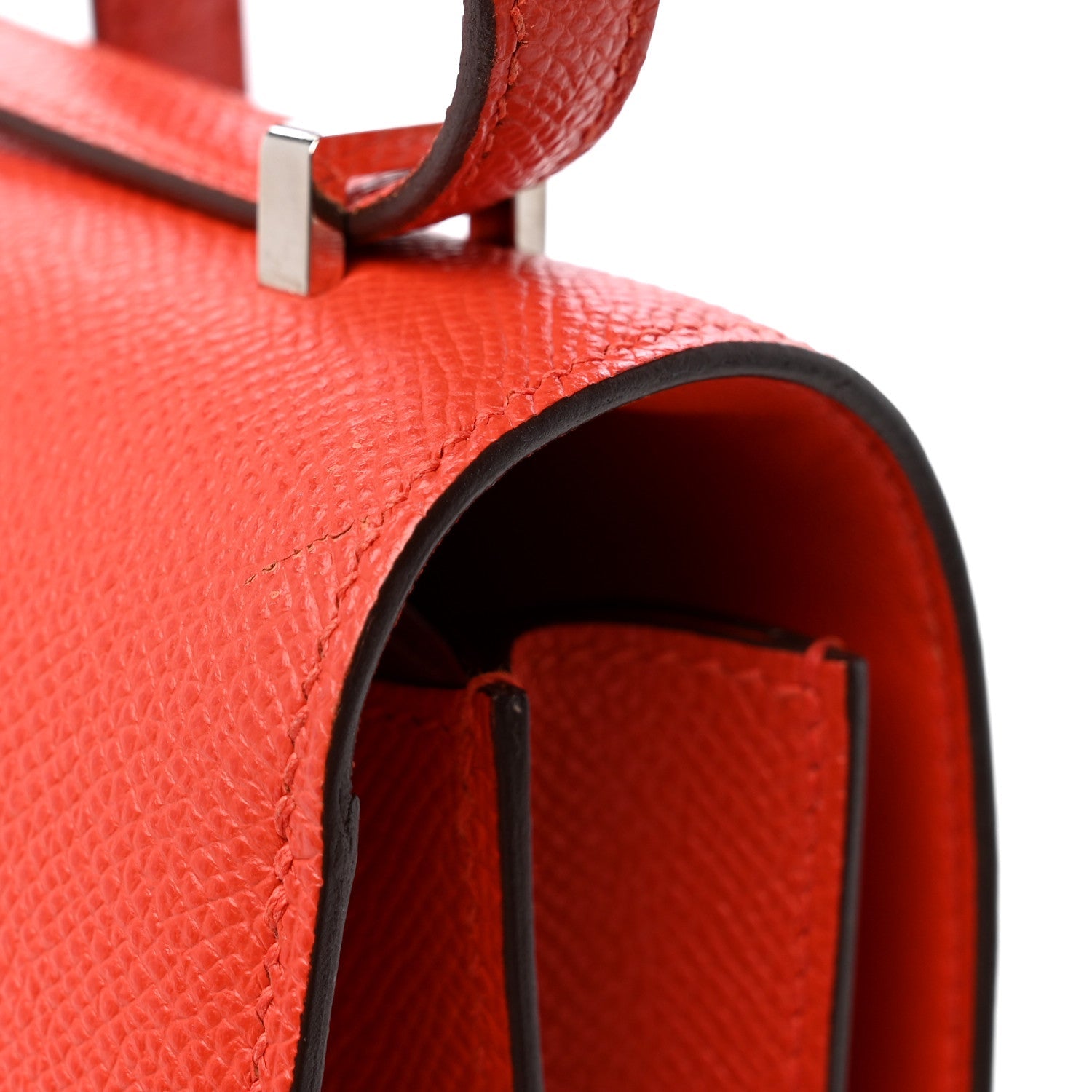 エルメス ミニコンスタンス 18 Capucine Sanguine エプソン エナメル金具 HERMES MINI CONSTANCE 18 CAPUCINE SANGUINE EPSOM