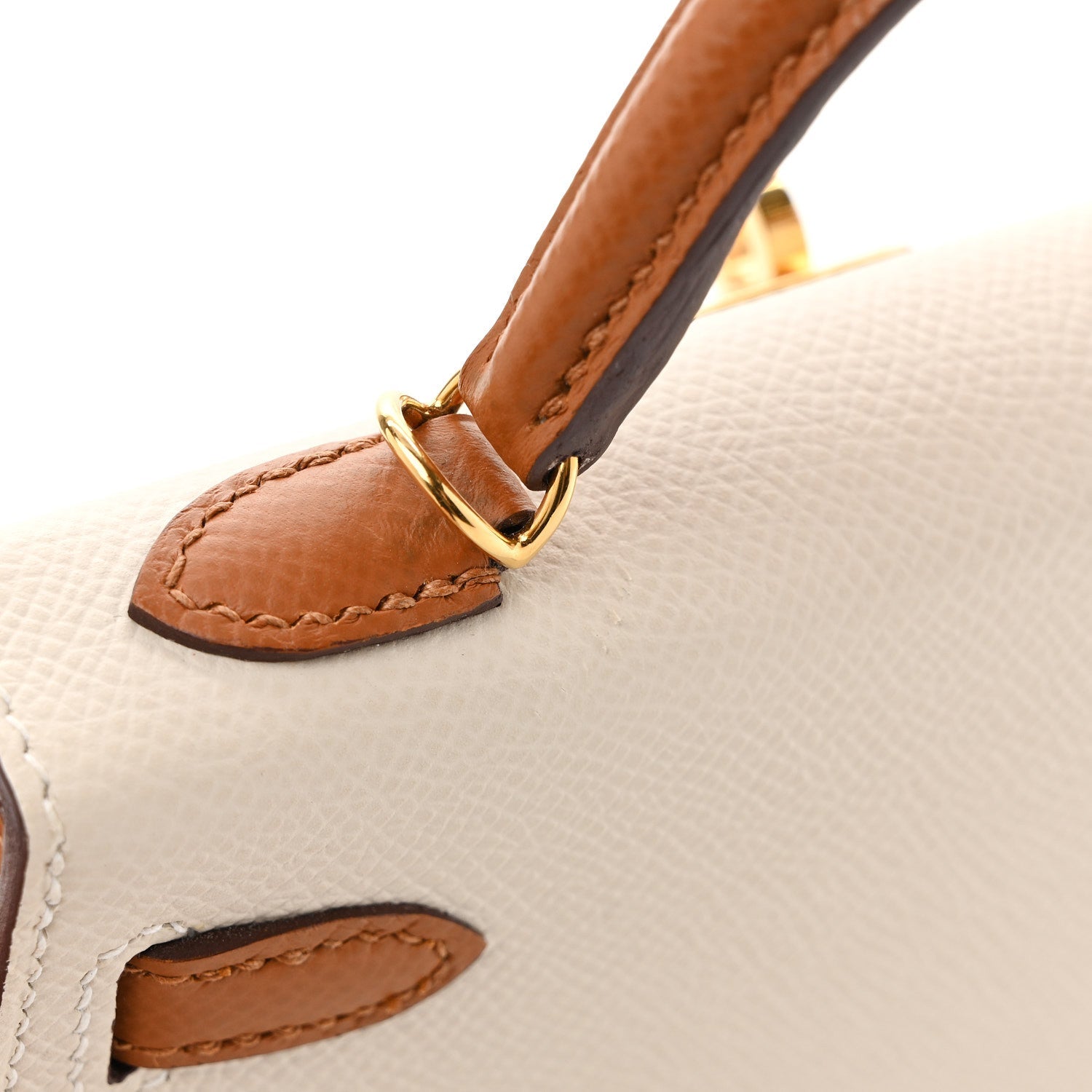 エルメス ミニケリー 20 HSS パーソナルオーダー 外縫い Craie Gold エプソン ゴールド金具 HERMES MINI KELLY 20 HSS PERSONAL ORDER SELLIER CRAIE GOLD EPSOM GOLD HARDWARE