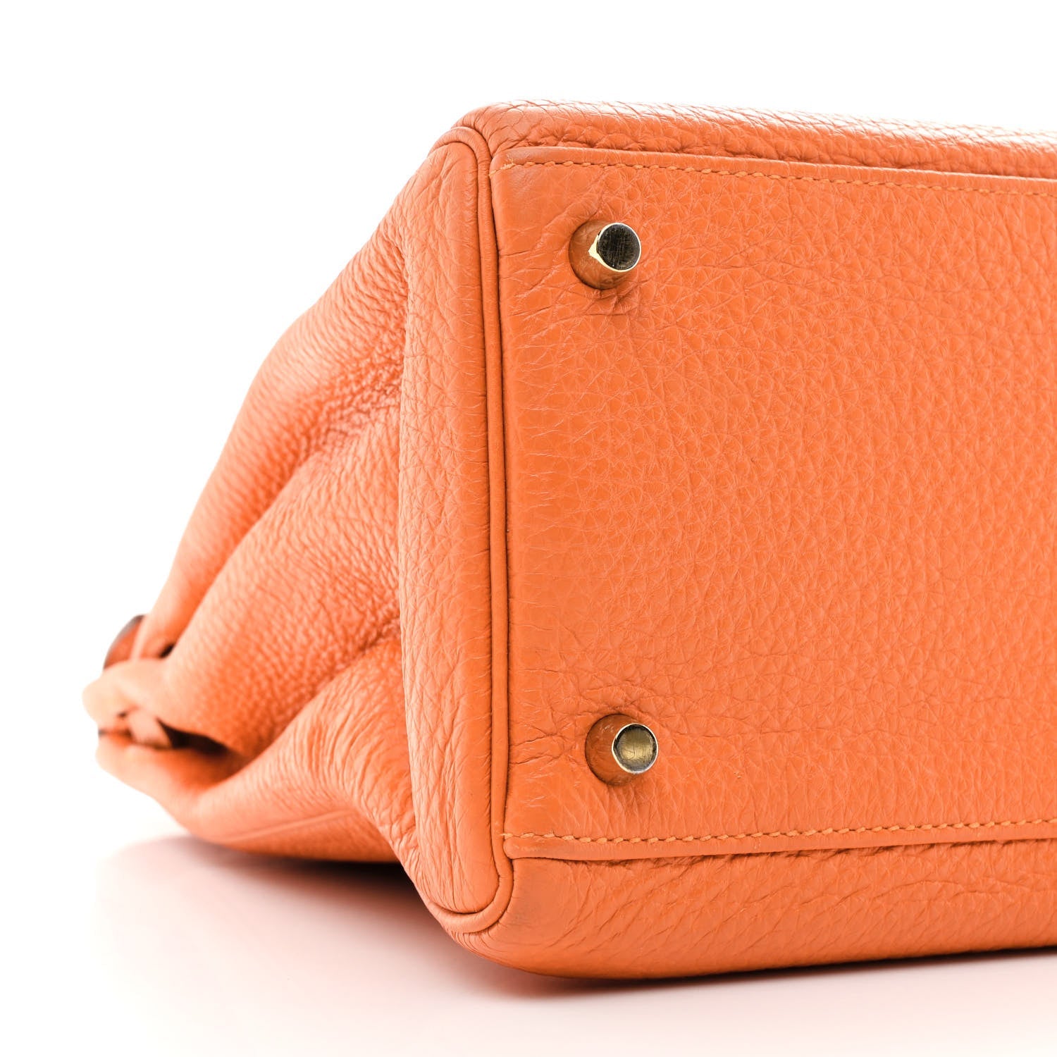 HERMES KELLY 35 SELLIER ORANGE TOGO GOLD HARDWARE