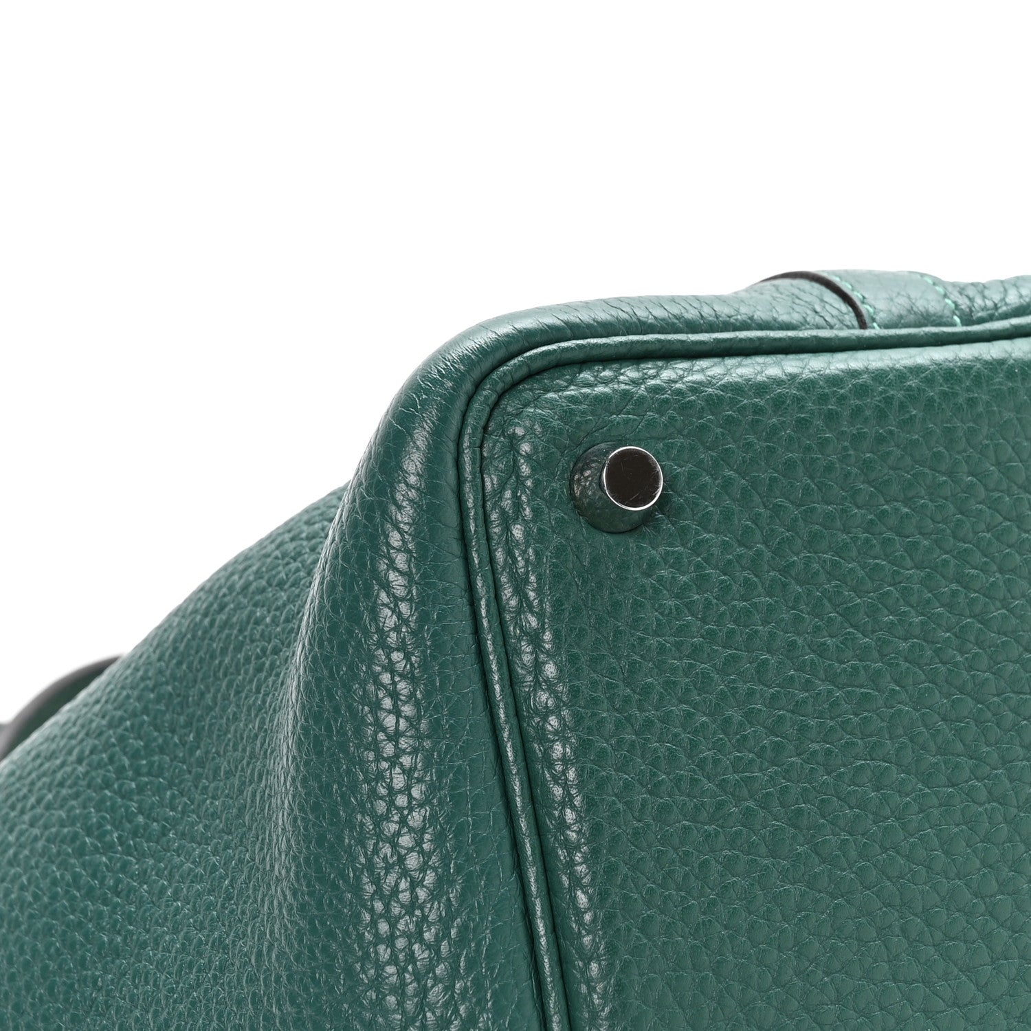 HERMES PICOTIN LOCK PM 18 MALACHITE TAURILLON CLEMENCE SILVER HARDWARE