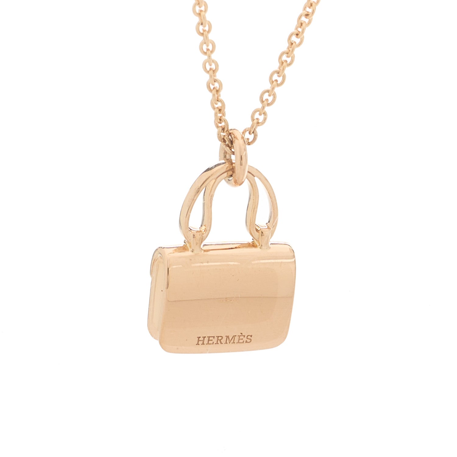 エルメス コンスタンスアミュレット ペンダントネックレス 18Kローズゴールド HERMES 18K ROSE GOLD DIAMOND CONSTANCE AMULETTES PENDANT NECKLACE