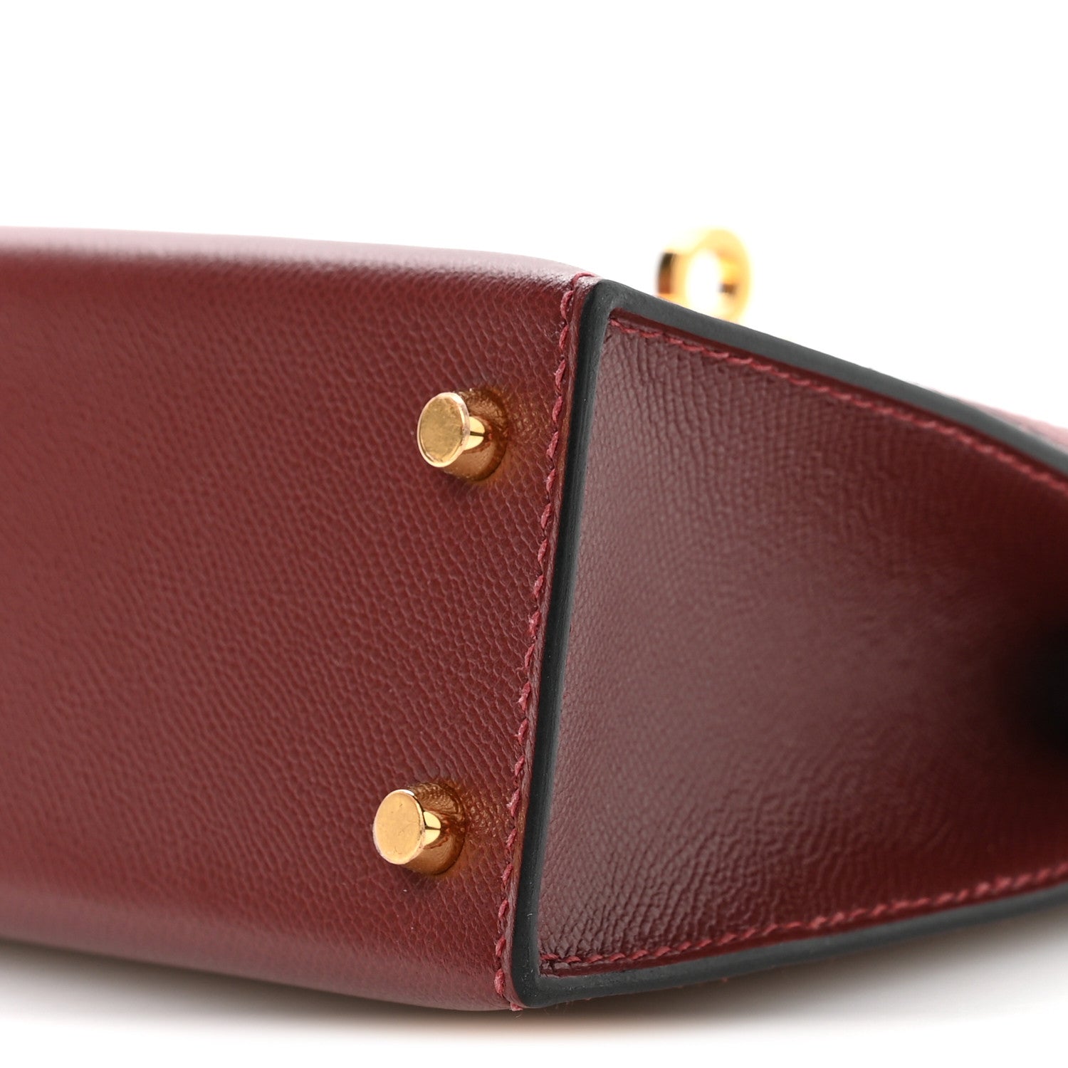 HERMES KELLY 20 SELLIER ROUGE H MADAME CALF GOLD HARDWARE
