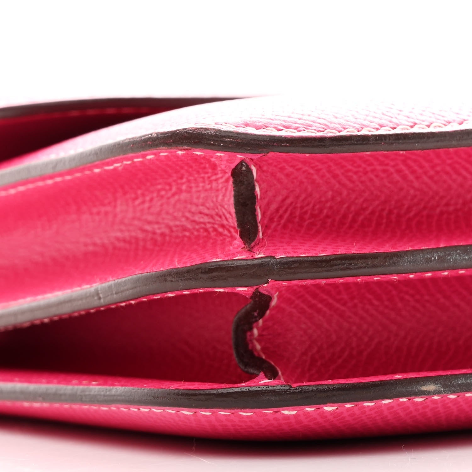 HERMES CONSTANCE ELAN ROSE TYRIEN EPSOM SILVER HARDWARE