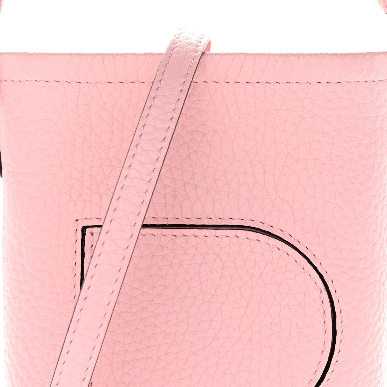 DELVAUX SURPIQUE NANO TOY ECLAT BUCKET BAG PINK TAURILLON SOFT SILVER HARDWARE
