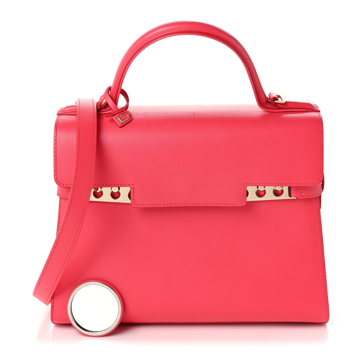 デルヴォー タンペート MM ハンドバッグ Rose Candy カーフスキン ゴールド金具 DELVAUX TEMPETE MM HANDBAG ROSE CANDY CALFSKIN GOLD HARDWARE