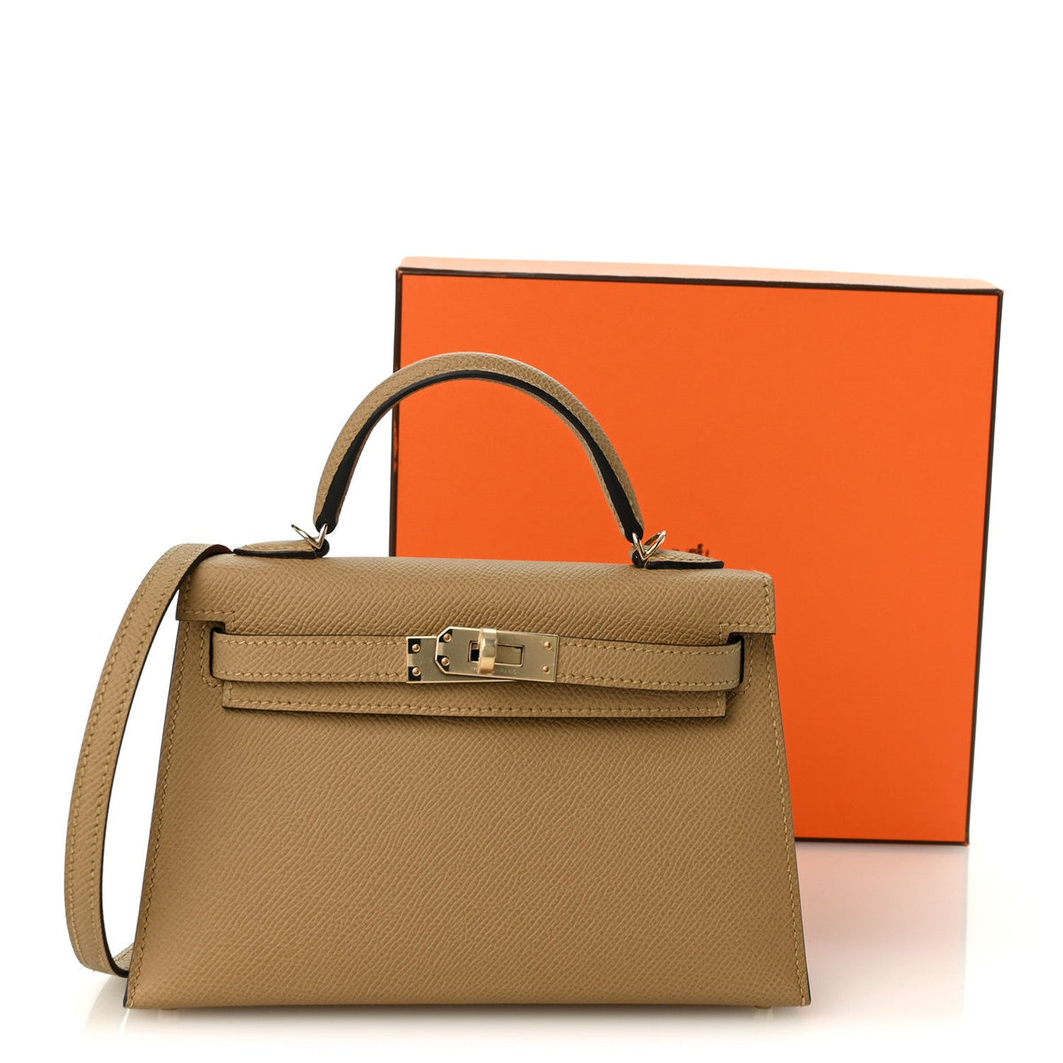 Hermes Mini Kelly 20 HSS Personal Order Sellier Poussiere Epsom Permabrass Hardware
