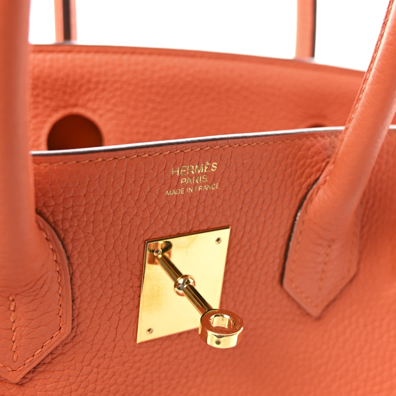 エルメス バーキン 30 Feu トリヨンクレマンス ゴールド金具 HERMES BIRKIN 30 FEU TAURILLON CLEMENCE GOLD HARDWARE