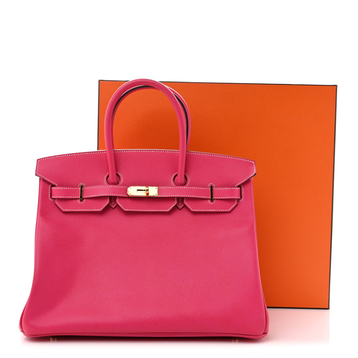 Hermès Birkin 35 HSS Personal Order Rose Tyrien Bleu Indigo Epsom Gold Hardware